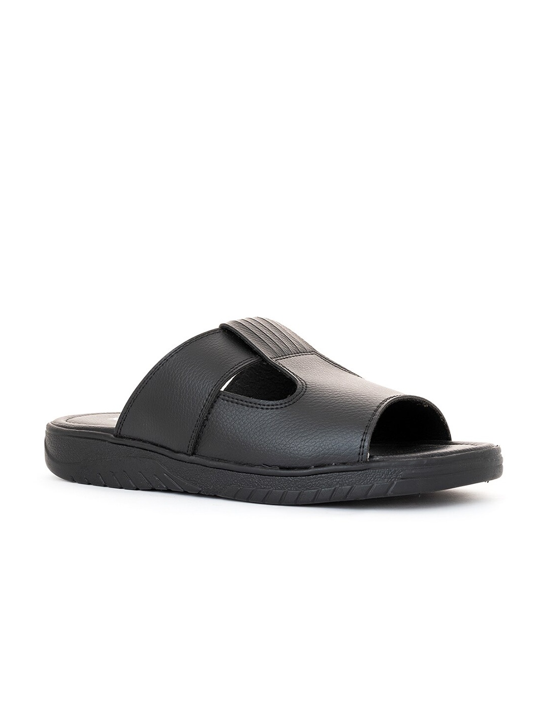 

Khadims Men Black & White Comfort Sandals