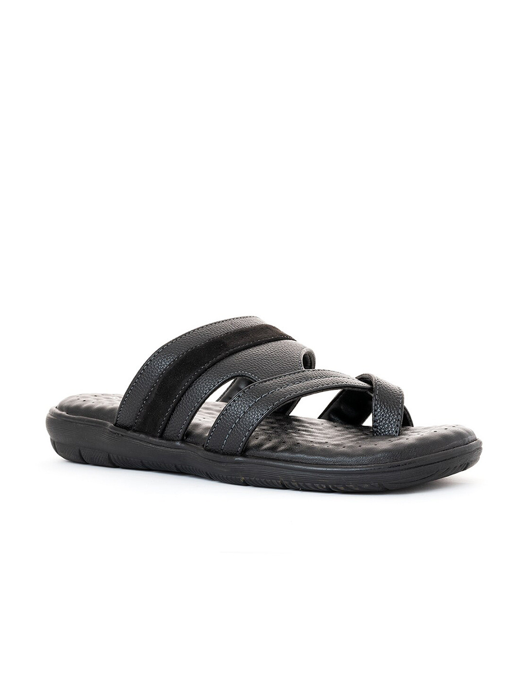 

Khadims Men Black Comfort Sandals