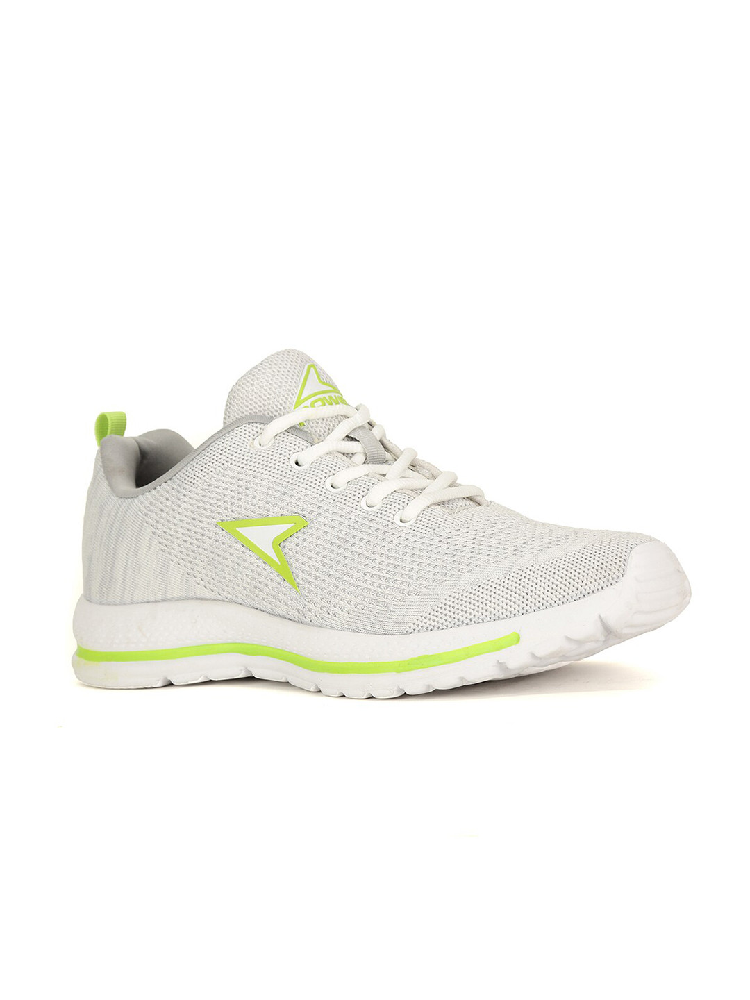

Power Men White Textile Running Non-Marking Shoes