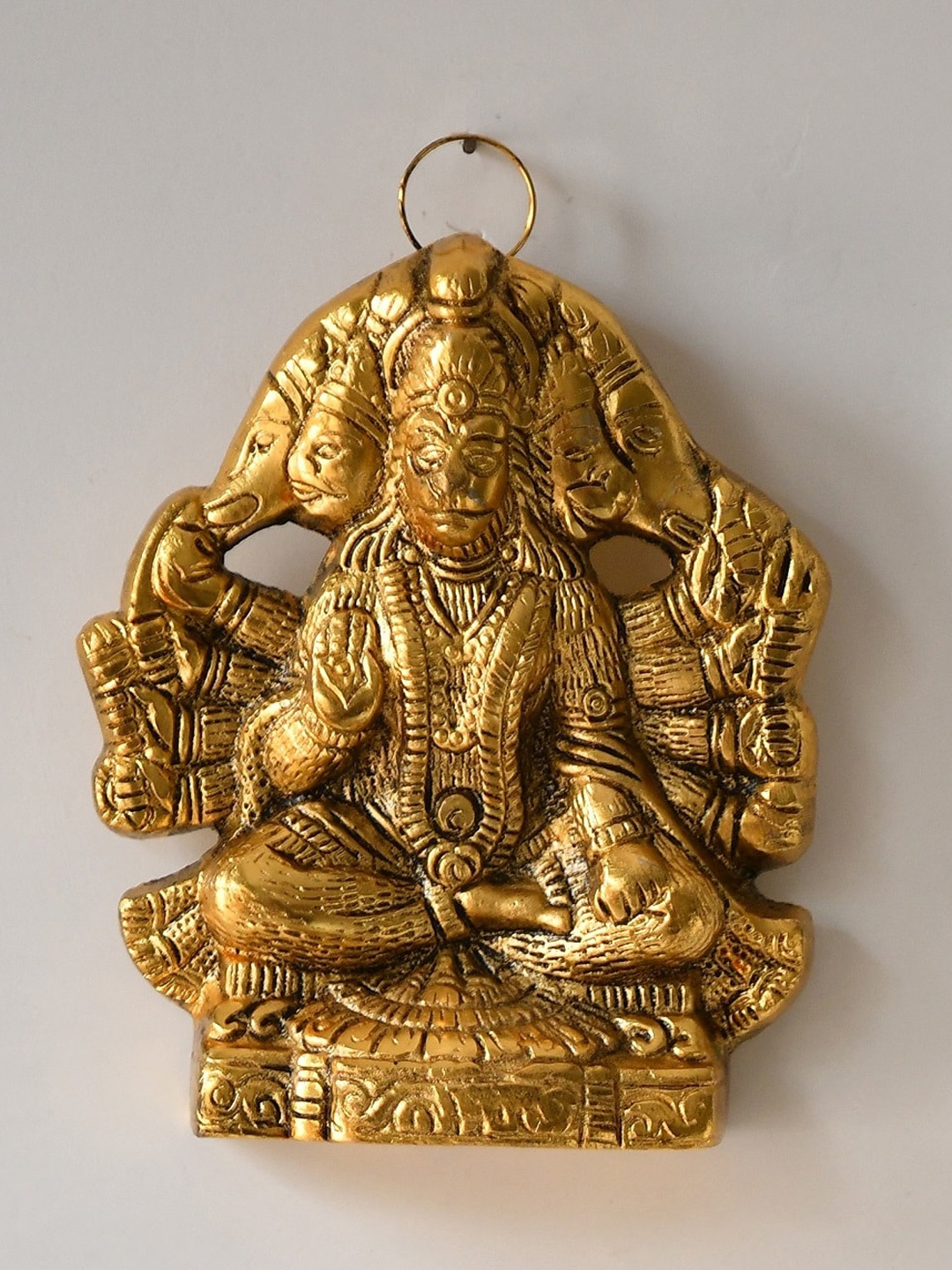 

Fashion Bizz Gold-Toned Panchmukhi Hanuman Showpiece