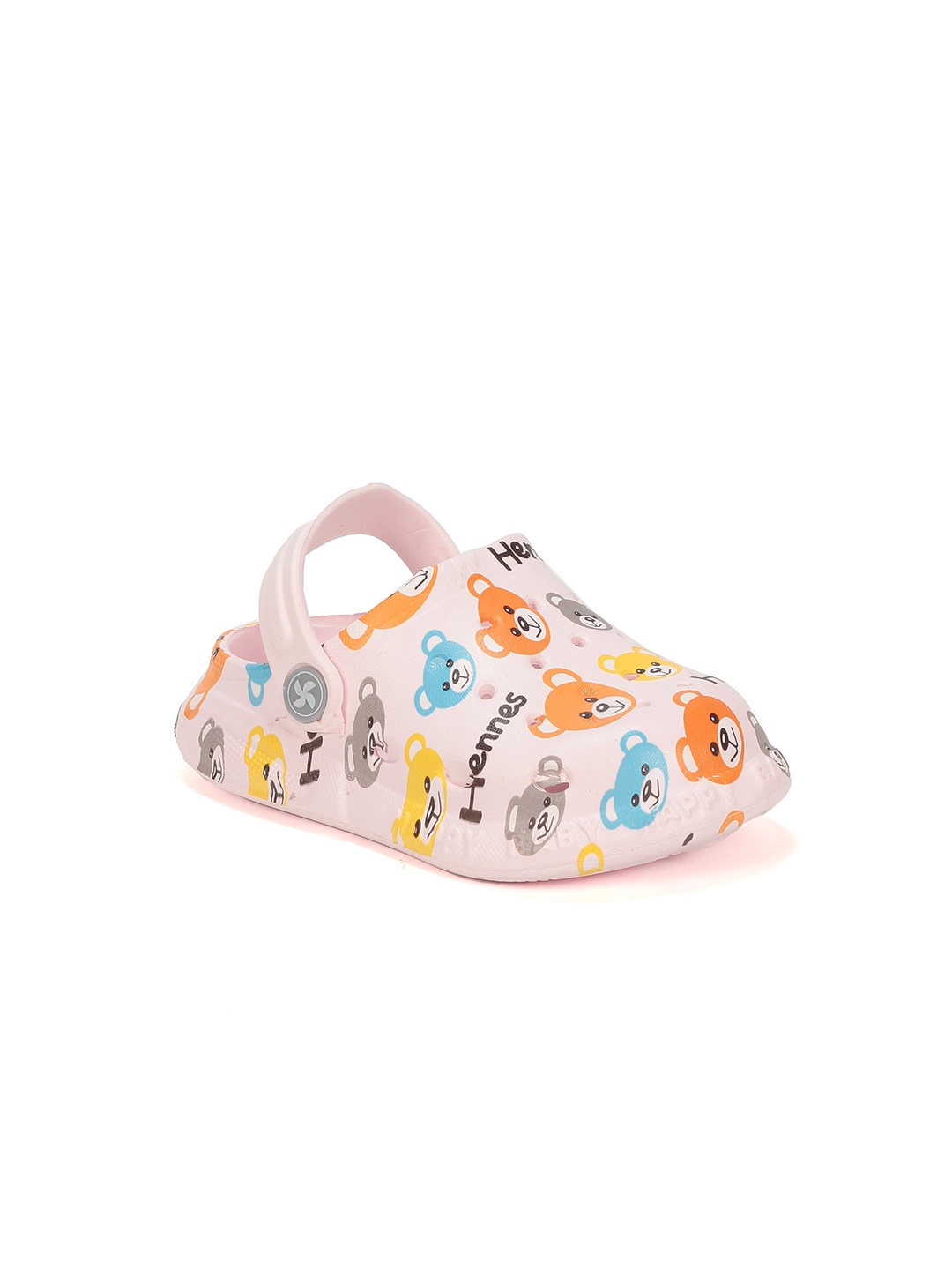 

Lil Lollipop Unisex Kids Pink & Blue Printed Rubber Clogs