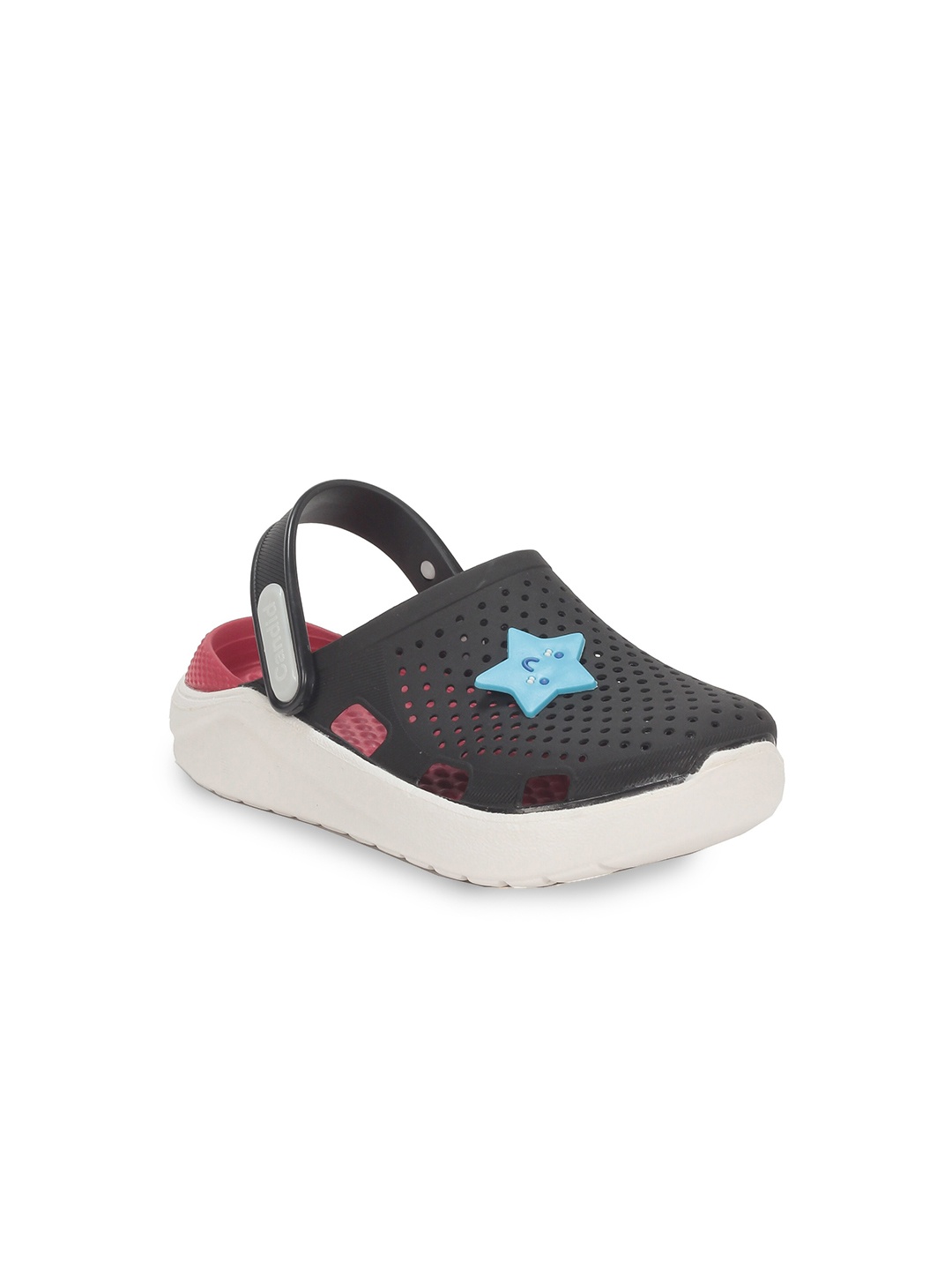 

Lil Lollipop Unisex Kids Black & Blue Printed Rubber Clogs