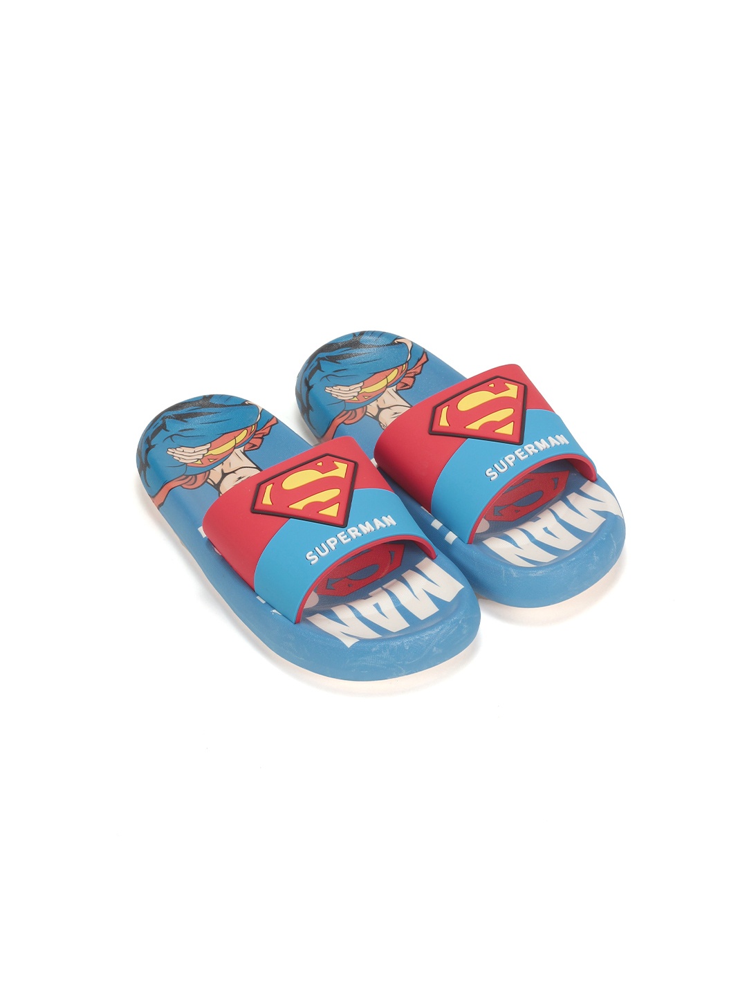 

Lil Lollipop Boys Blue & Red Printed Rubber Sliders