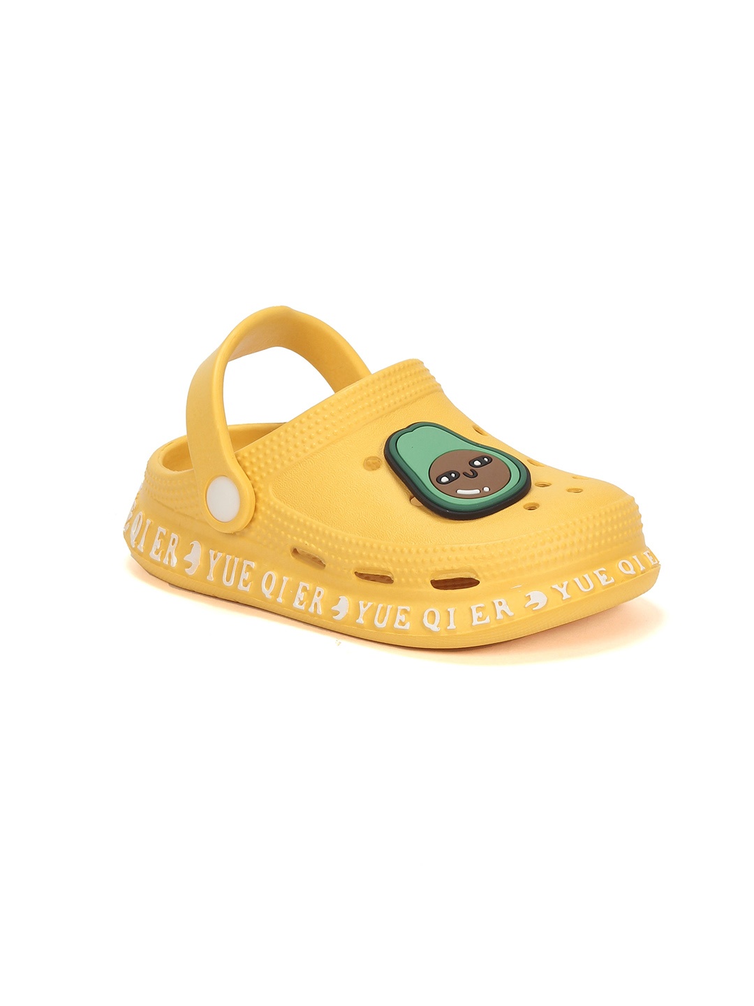 

Lil Lollipop Unisex Kids Yellow & Green Printed Rubber Clogs