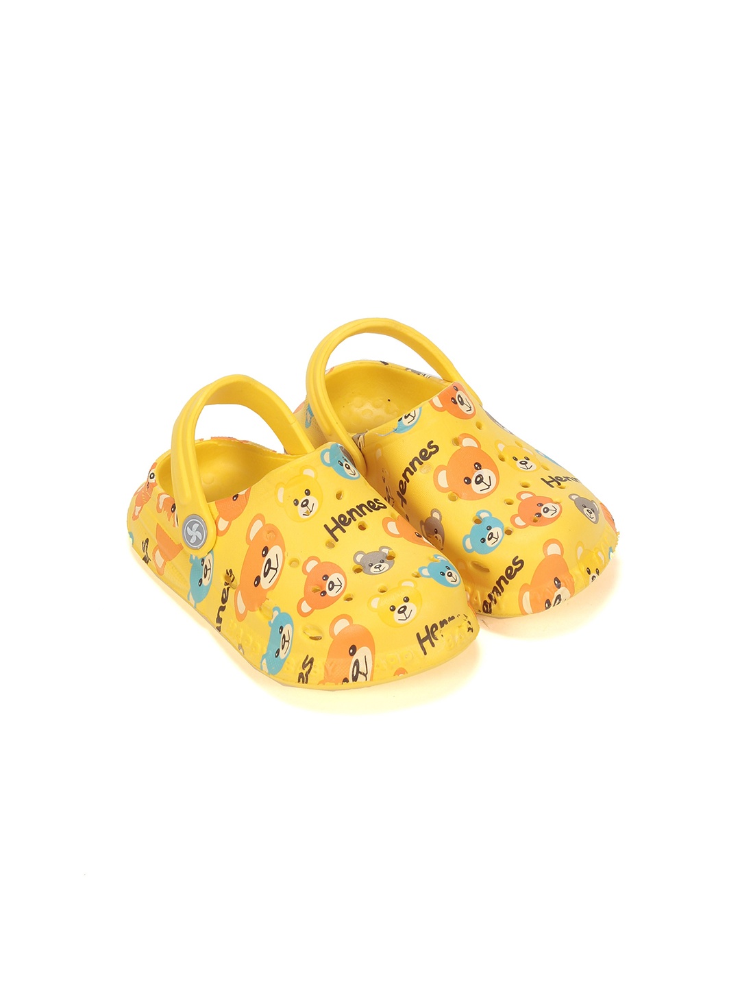 

Lil Lollipop Unisex Kids Yellow & Blue Printed Rubber Clogs
