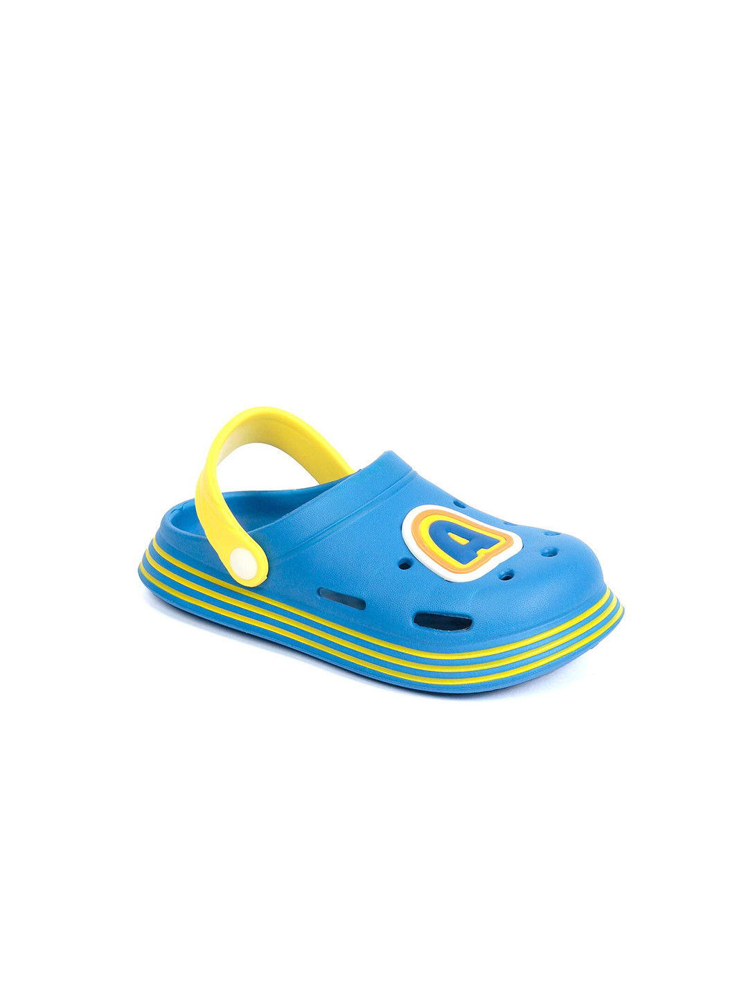 

Lil Lollipop Boys Blue & Yellow Printed Rubber Clogs