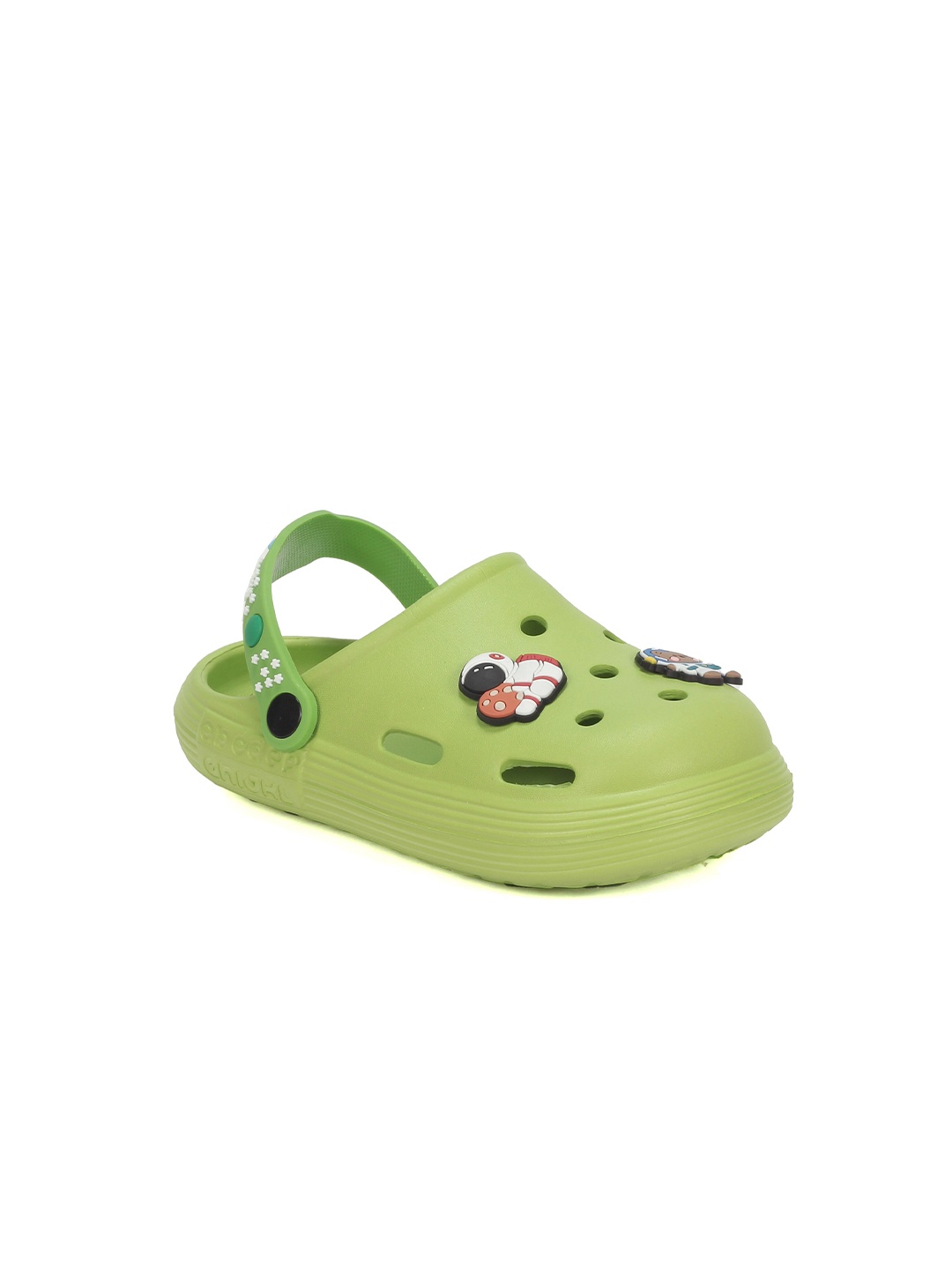 

Lil Lollipop Unisex Kids Green & Pink Printed Rubber Clogs