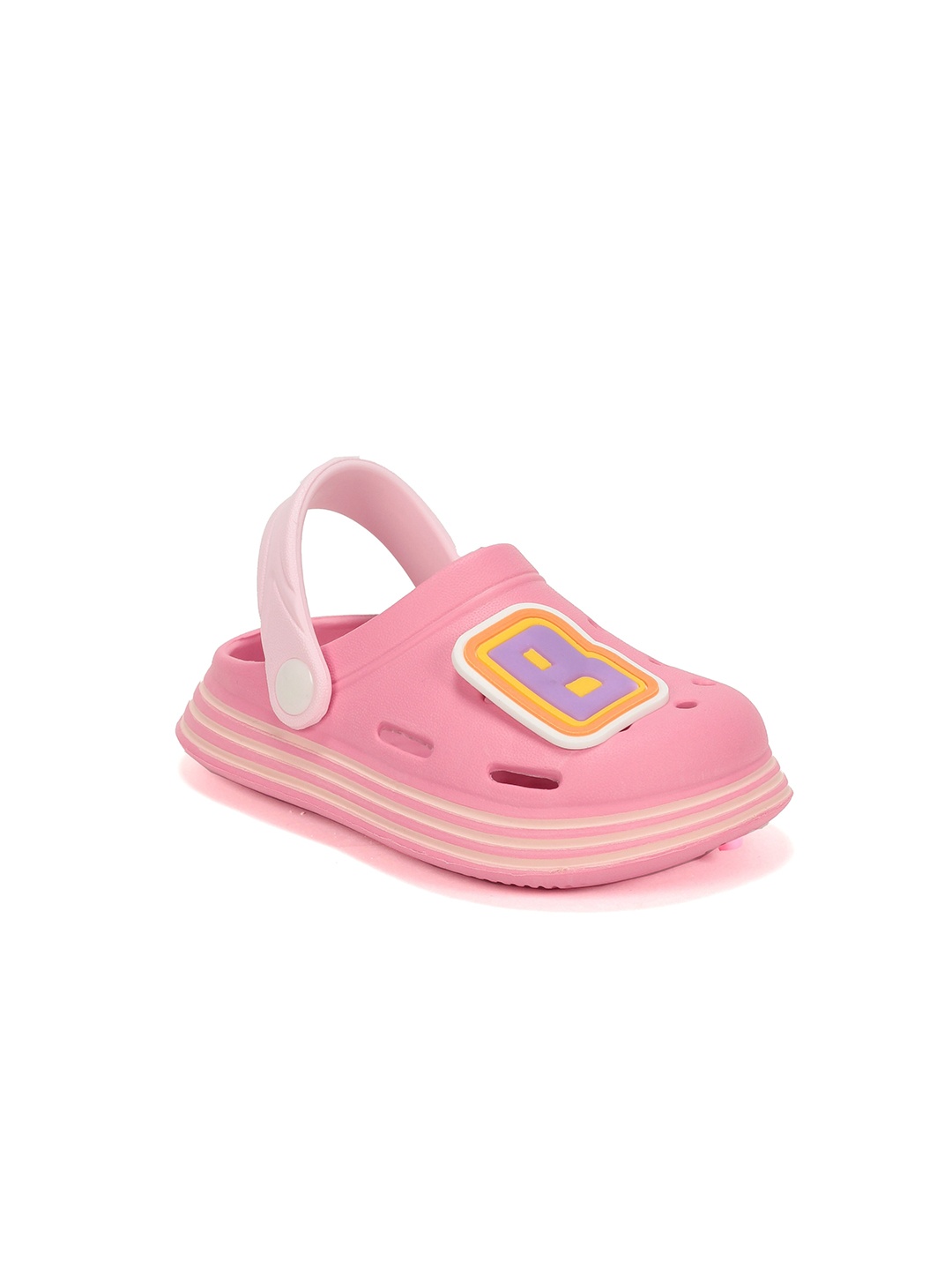 

Lil Lollipop Unisex Kids Pink & Orange Printed Rubber Clogs