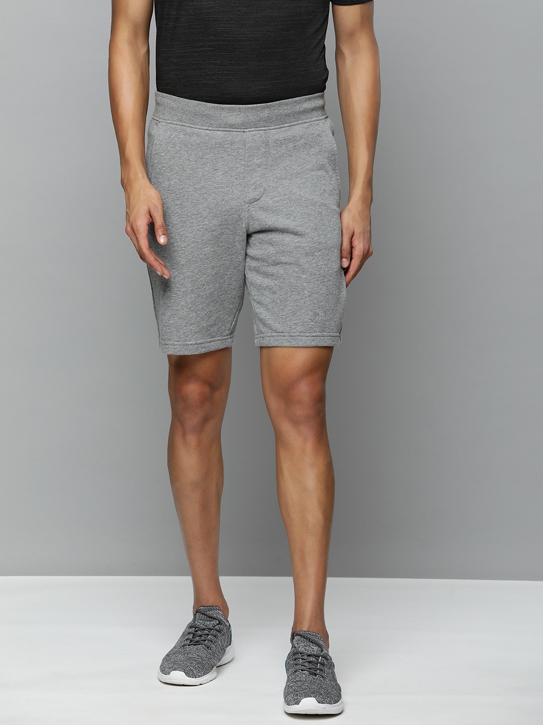 

Skechers Men Grey Sports Shorts with e-Dry Technology Technology