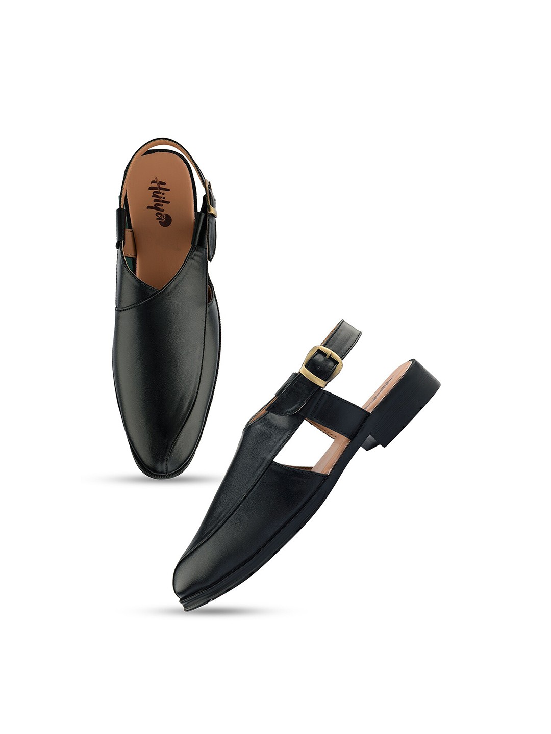 

Hulya Men Black Shoe-Style Sandals