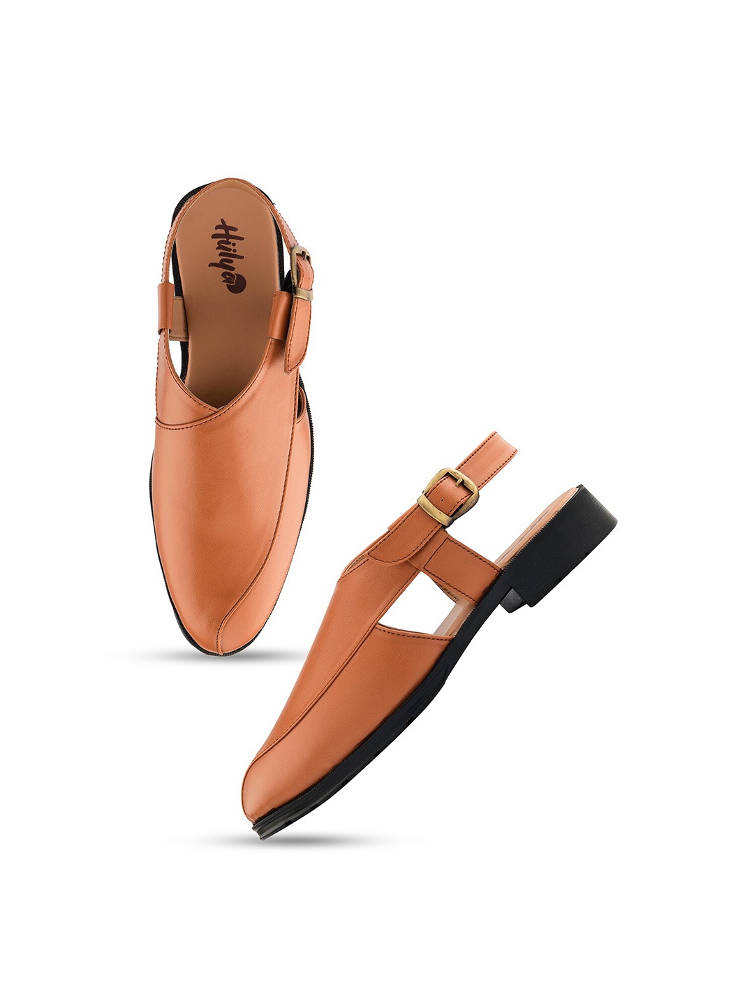 

Hulya Men Tan Ethnic Shoe-Style Sandals