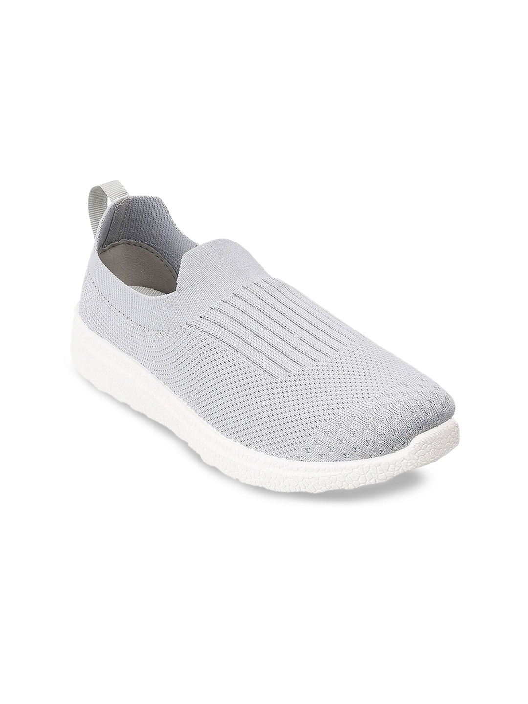 

WALKWAY by Metro Women Grey Woven Design Slip-On Sneakers