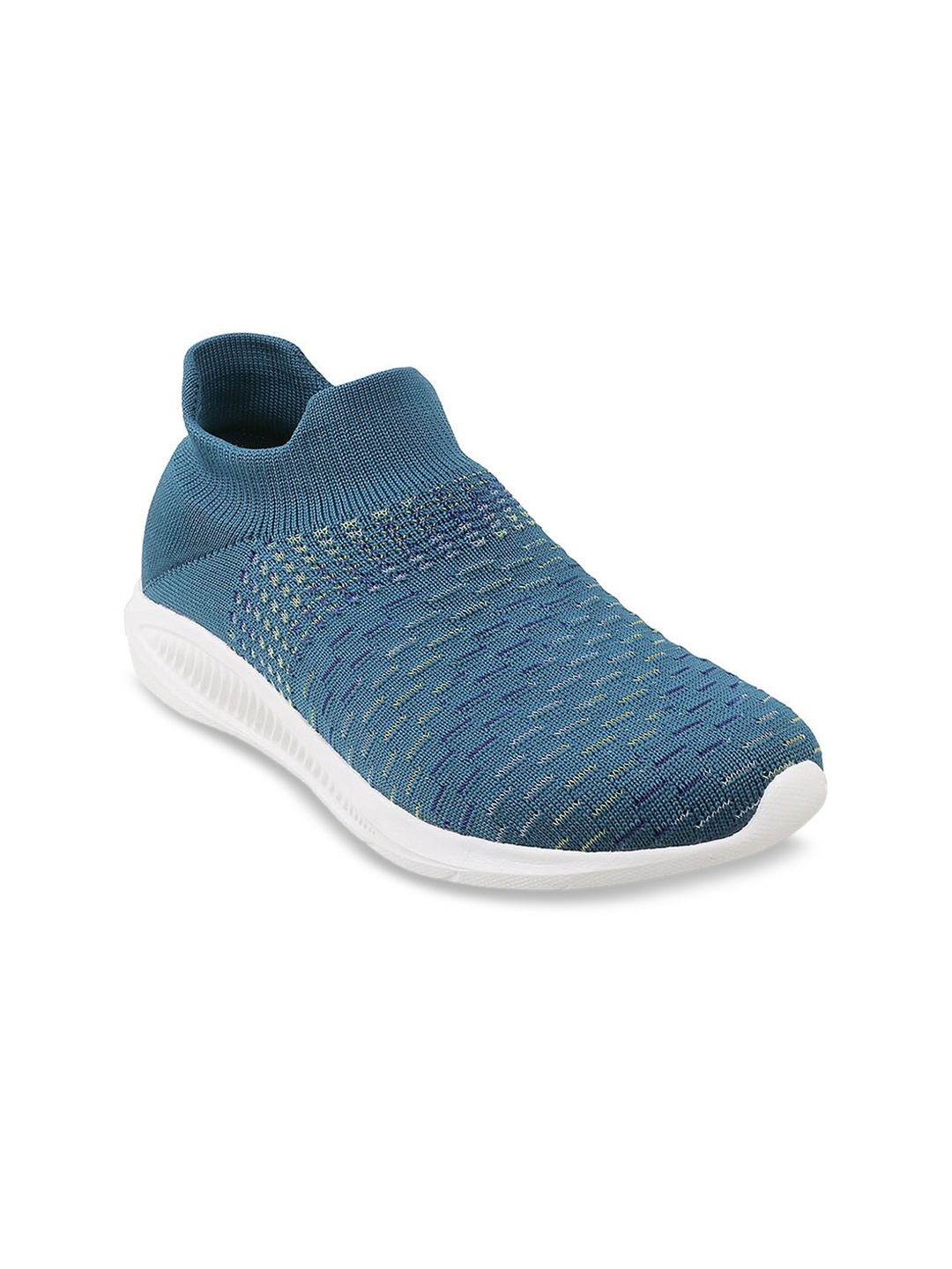 

WALKWAY by Metro Women Blue Woven Design Slip-On Sneakers