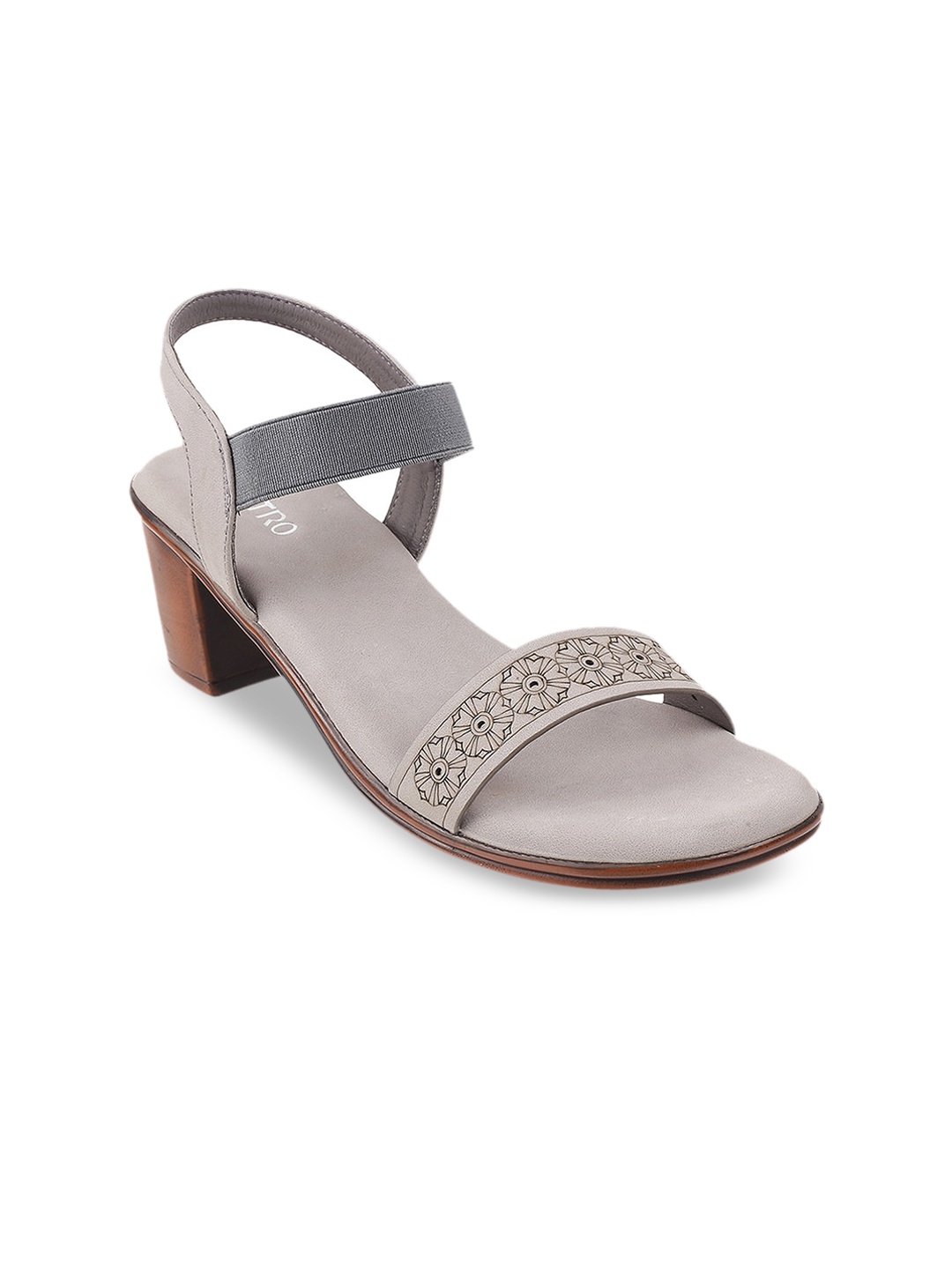 

Metro Grey Block Laser Cuts Sandals