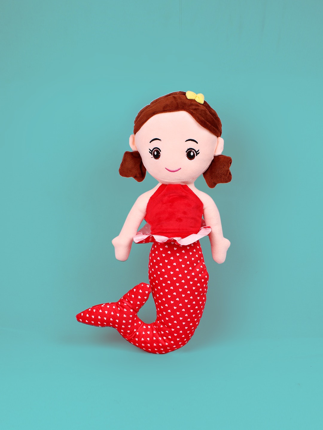

DukieKooky Kids Red & Beige Mermaid Soft Toy