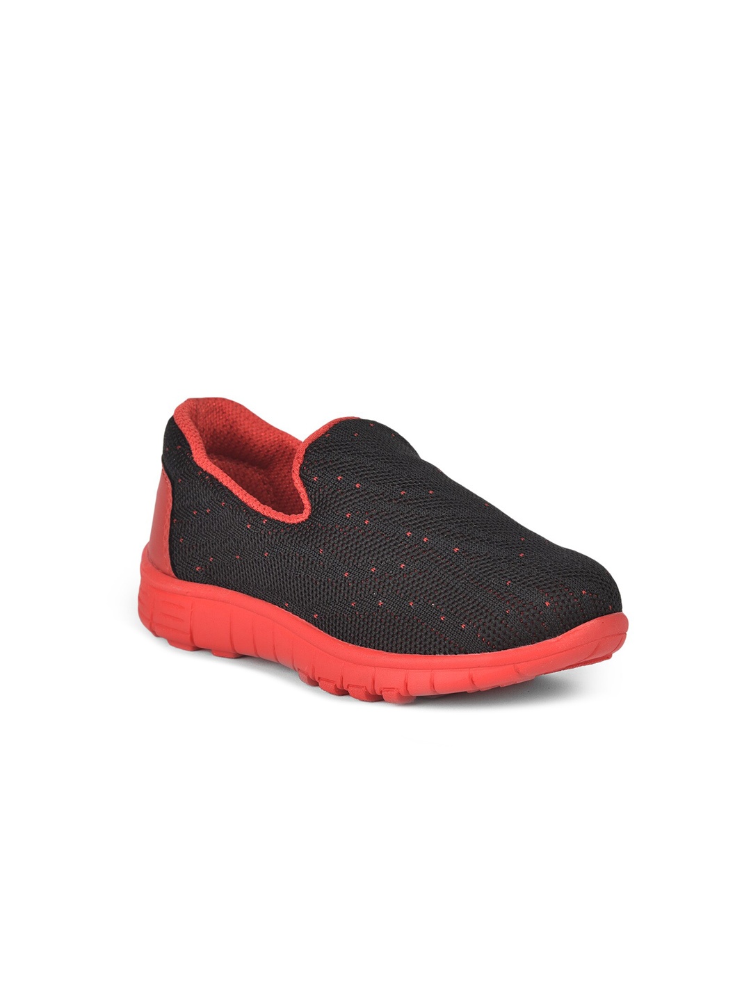 

Liberty Unisex Kids Black & Red Printed Slip-On Sneakers