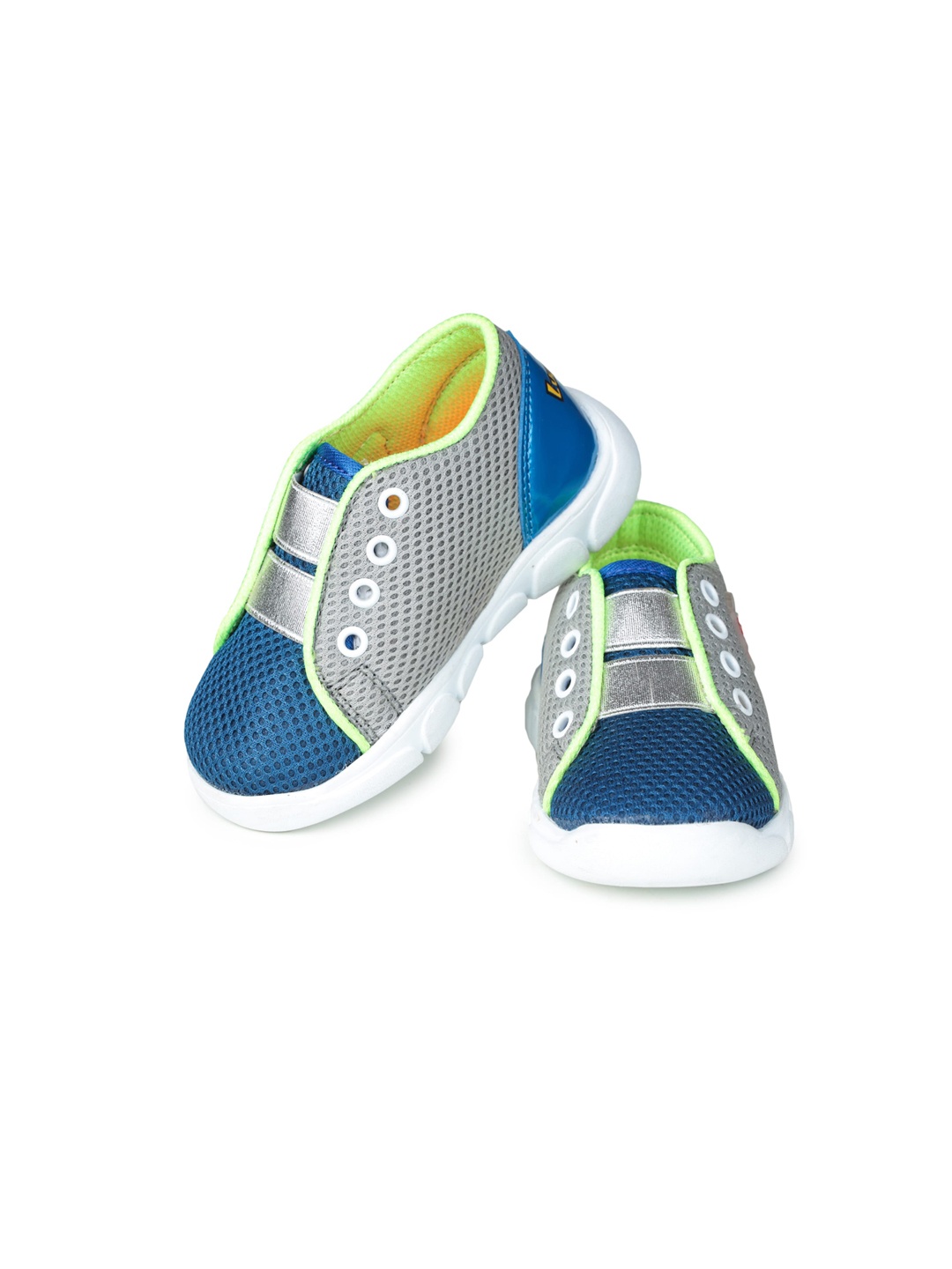 

Liberty Unisex Kids Blue Woven Design Slip-On Sneakers