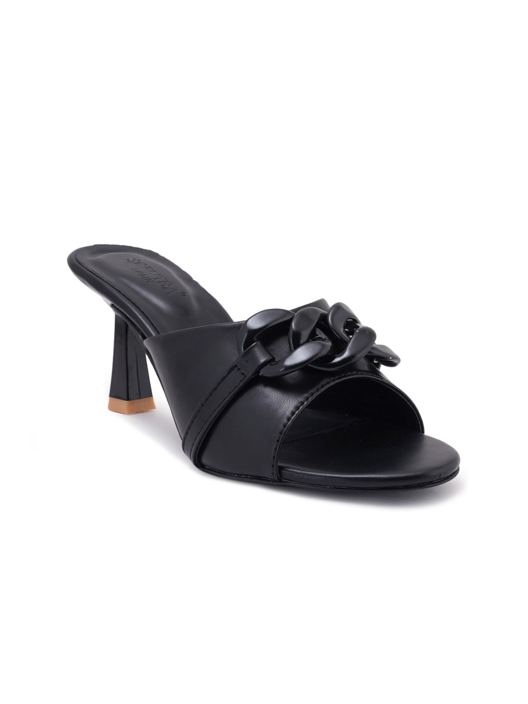 

SCENTRA Women Black Party Stiletto Heels with Bows