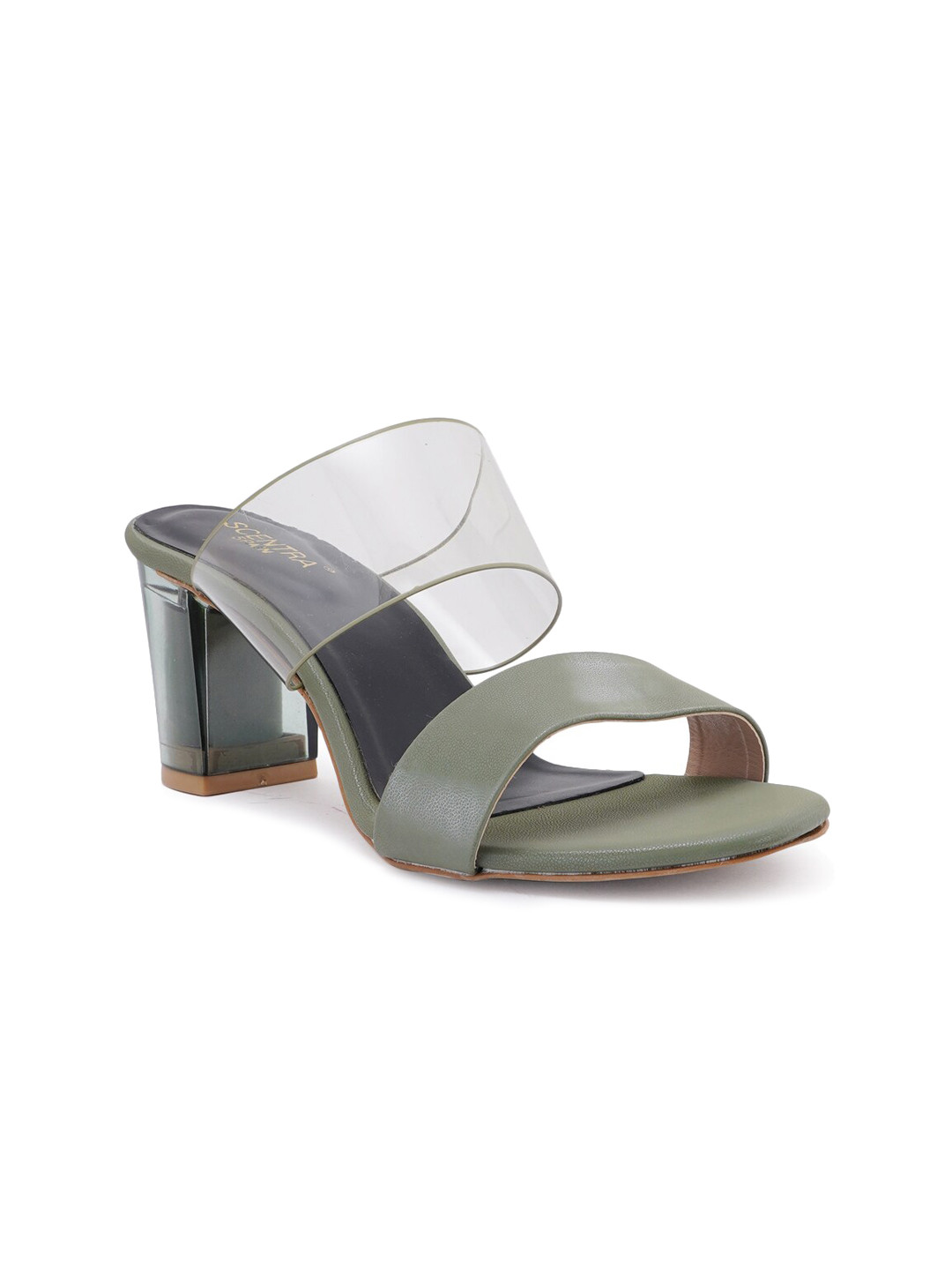 

SCENTRA Green Party Block Sandals
