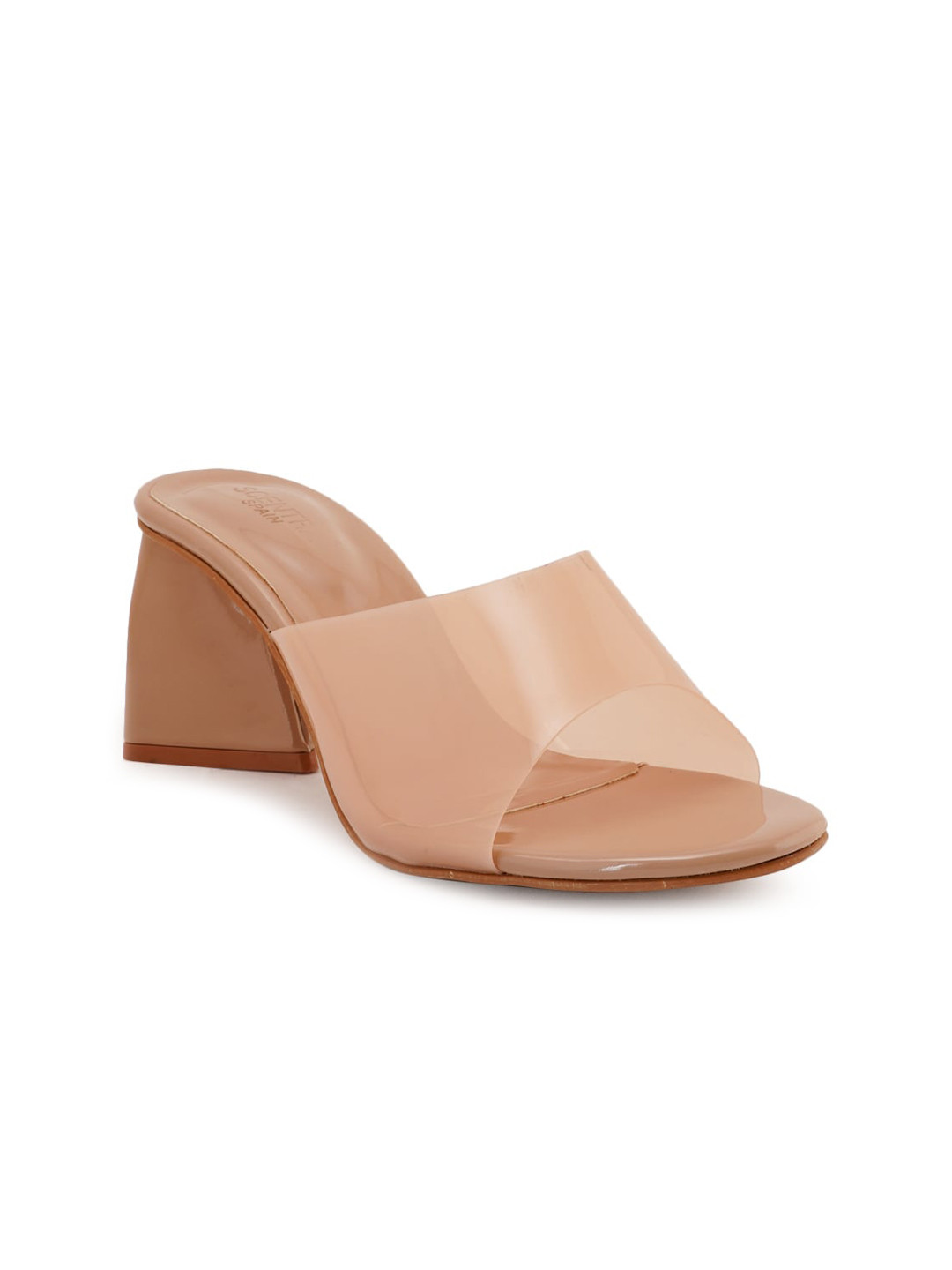 

SCENTRA Nude-Coloured Party Block Heels