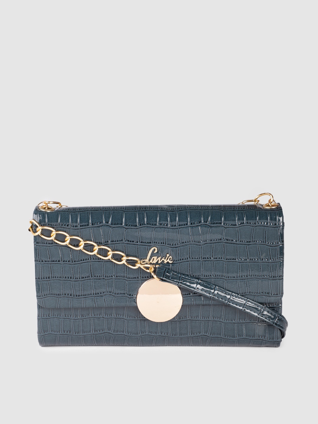 

Lavie Navy Blue Textured Sling Bag
