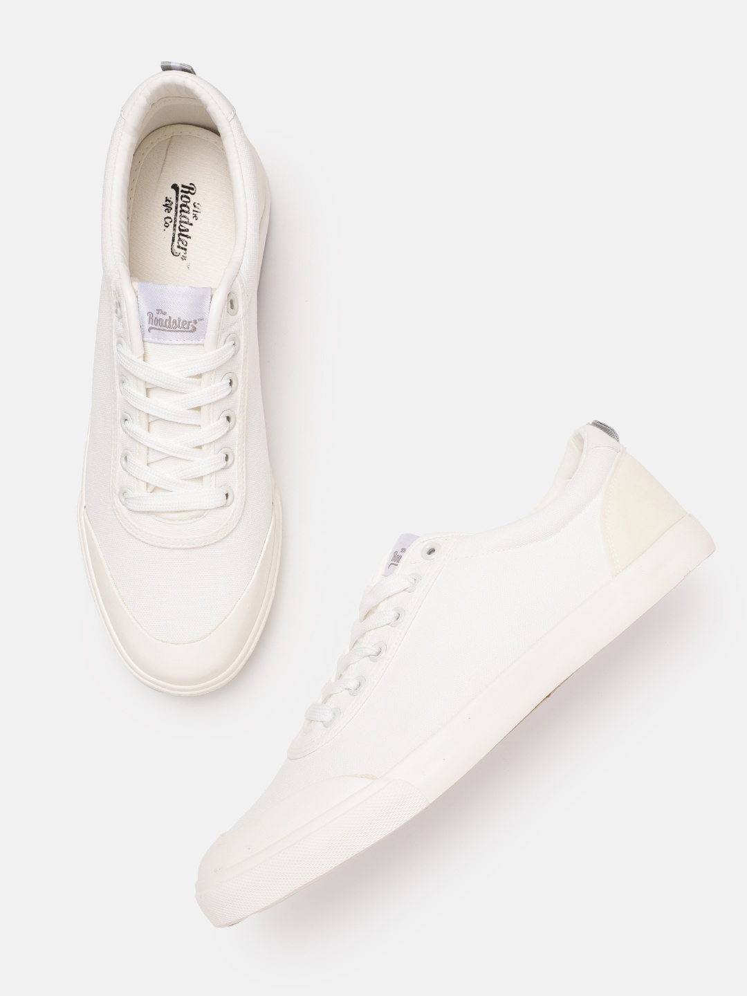 

Roadster Men Solid Sneakers, White
