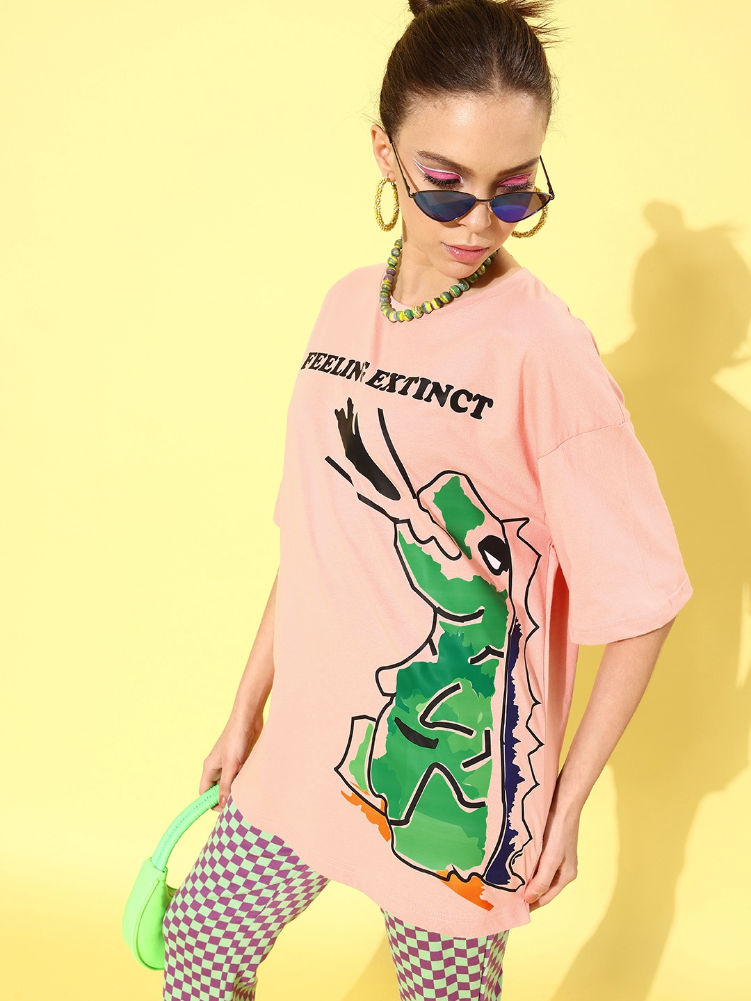 

HERSHEINBOX Women Attractive Peach Graphic Seriously Silly T-Shirt