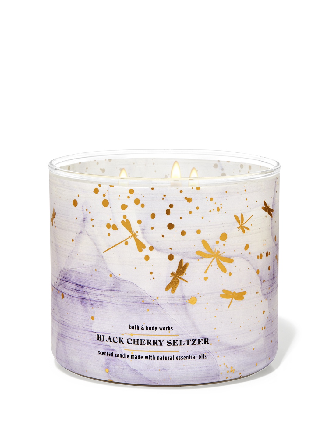 

Bath & Body Works Black Cherry Seltzer 3-Wick Scented Candle - 411 g, White