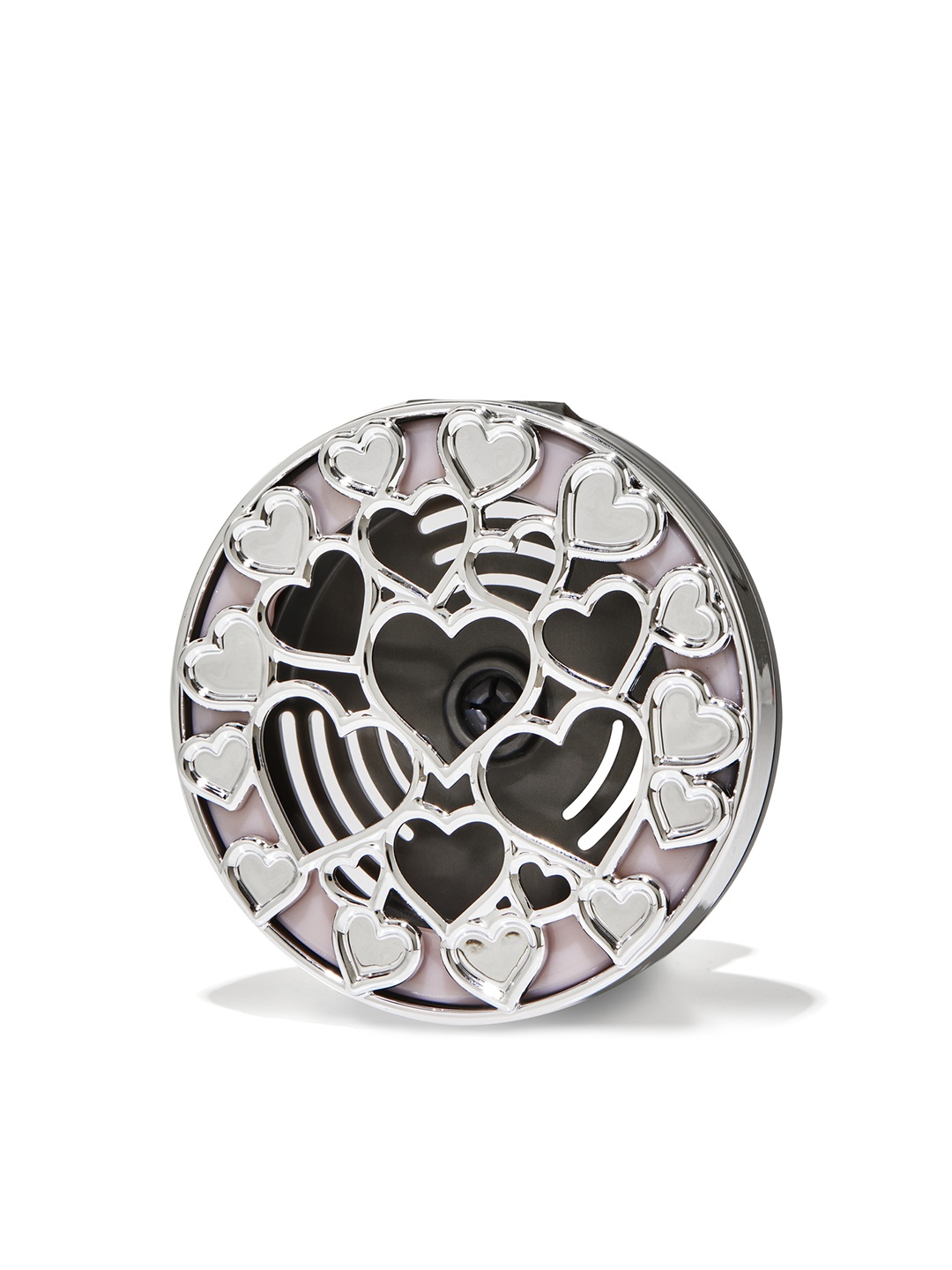 

Bath & Body Works Silver-Toned Hearts Vent Clip Car Fragrance Holder