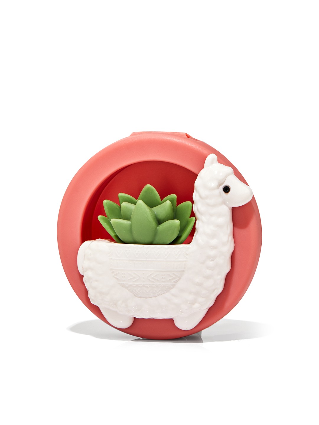 

Bath & Body Works Llama Succulent Visor Clip Car Fragrance Holder, White