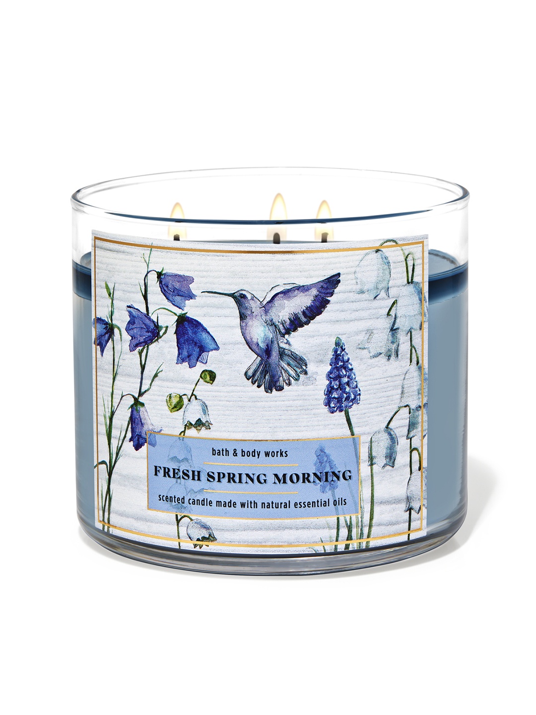 

Bath & Body Works Fresh Spring Morning 3-Wick Candle - 411 g, Blue