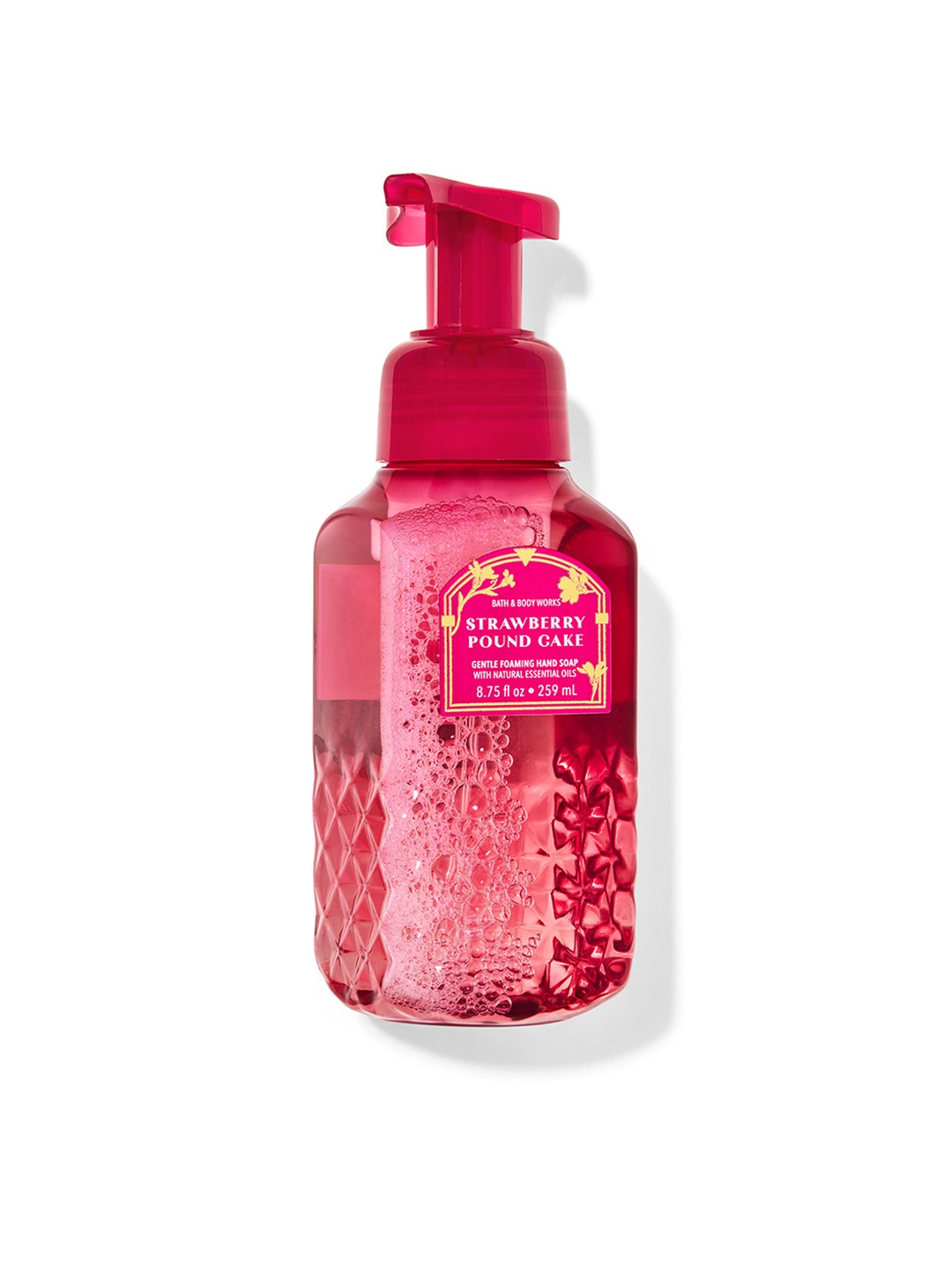 

Bath & Body Works Strawberry Pound Cake Gentle Foaming Hand Soap - 259 ml, Red