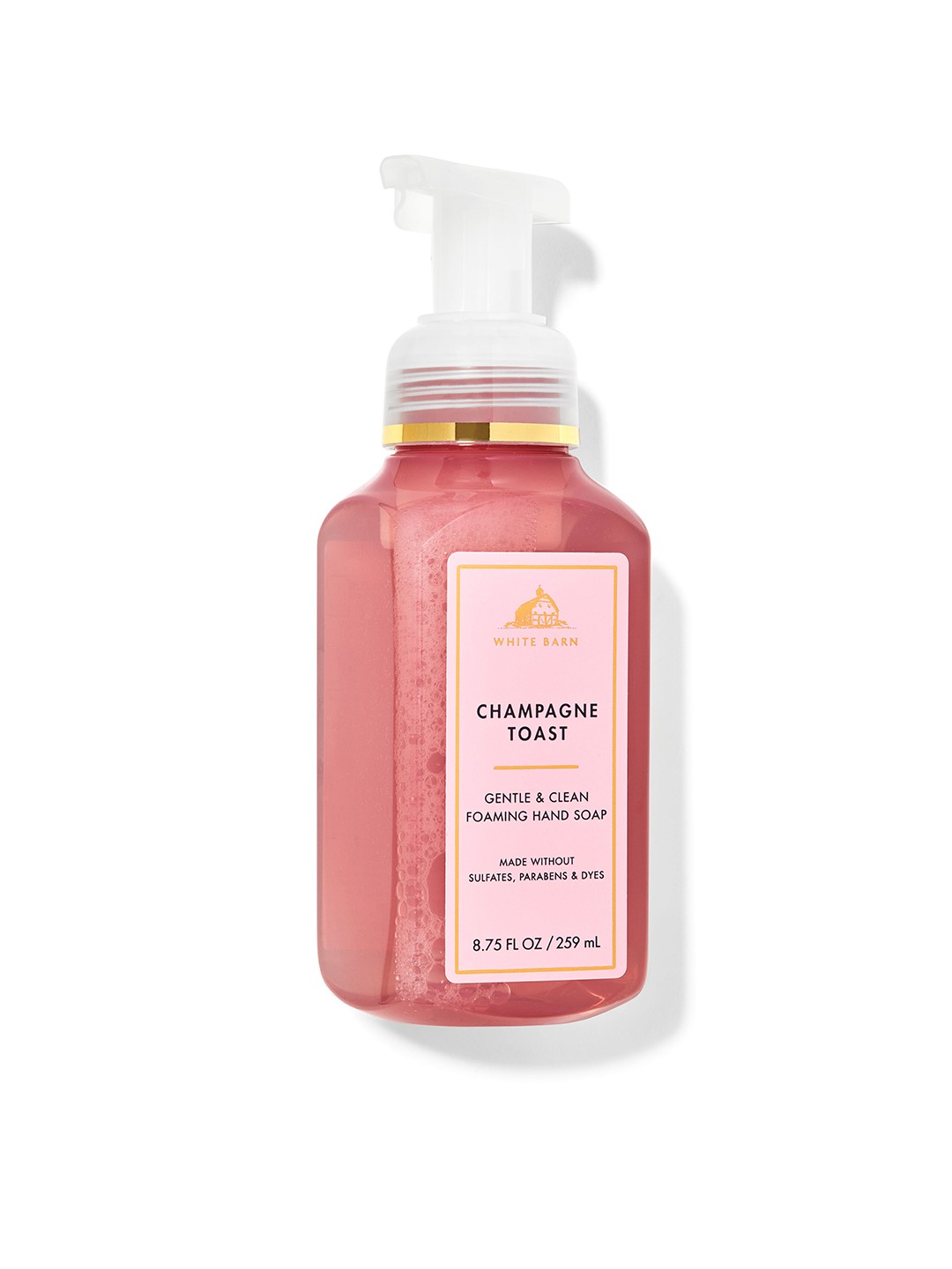 

Bath & Body Works White Barn Champagne Toast Gentle Foaming Hand Soap - 259 ml, Pink