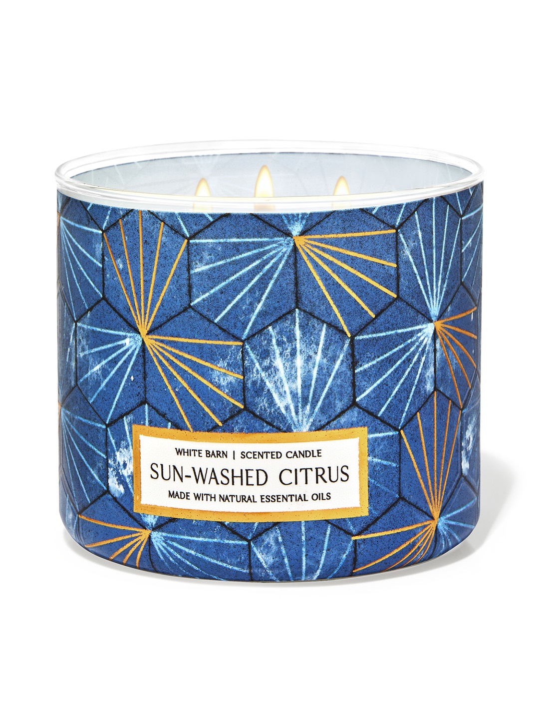 

Bath & Body Works Sun-Washed Citrus 3-Wick Candle - 411 g, Blue