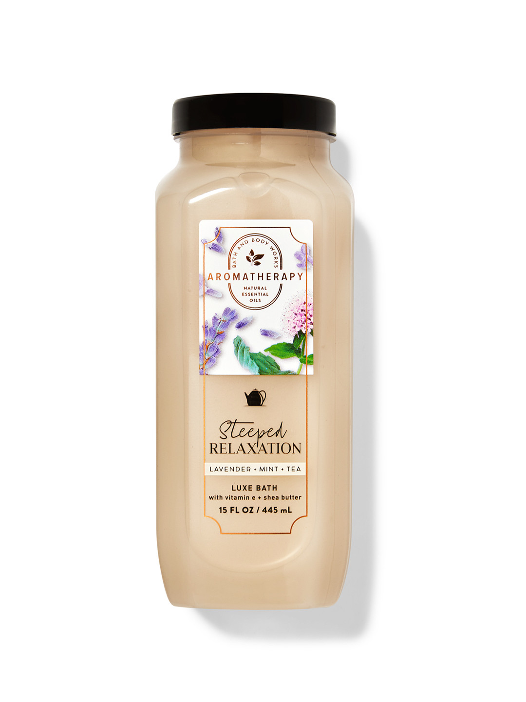

Bath & Body Works Steeped Relaxation Lavender + Mint + Tea Luxe Bath - 445 ml, Beige
