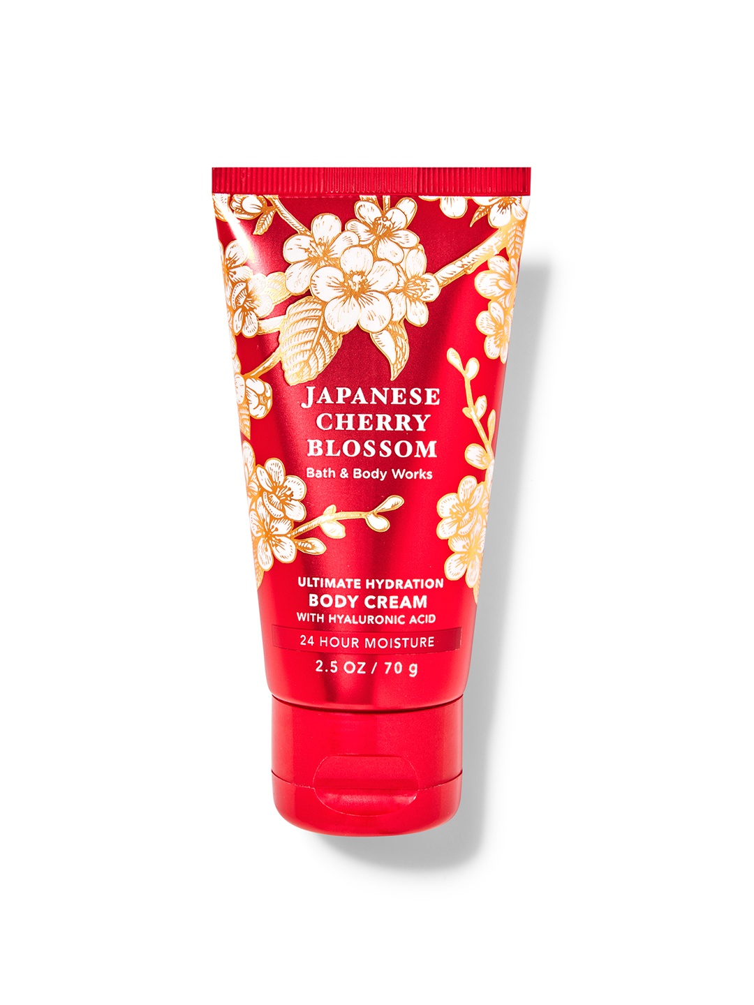 

Bath & Body Works Japanese Cherry Blossom Travel Size Ultimate Hydration Body Cream - 70 g, Red