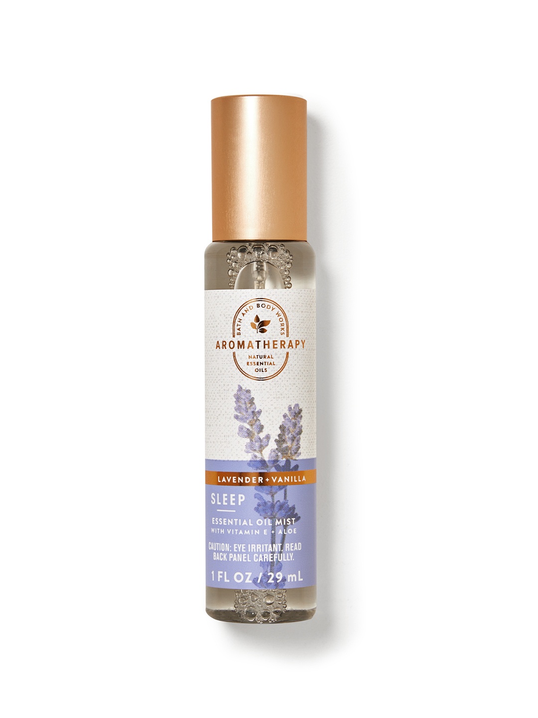 

Bath & Body Works Aromatherapy Sleep Lavender Vanilla Body Mist with Vitamin E - 29 ml, Transparent