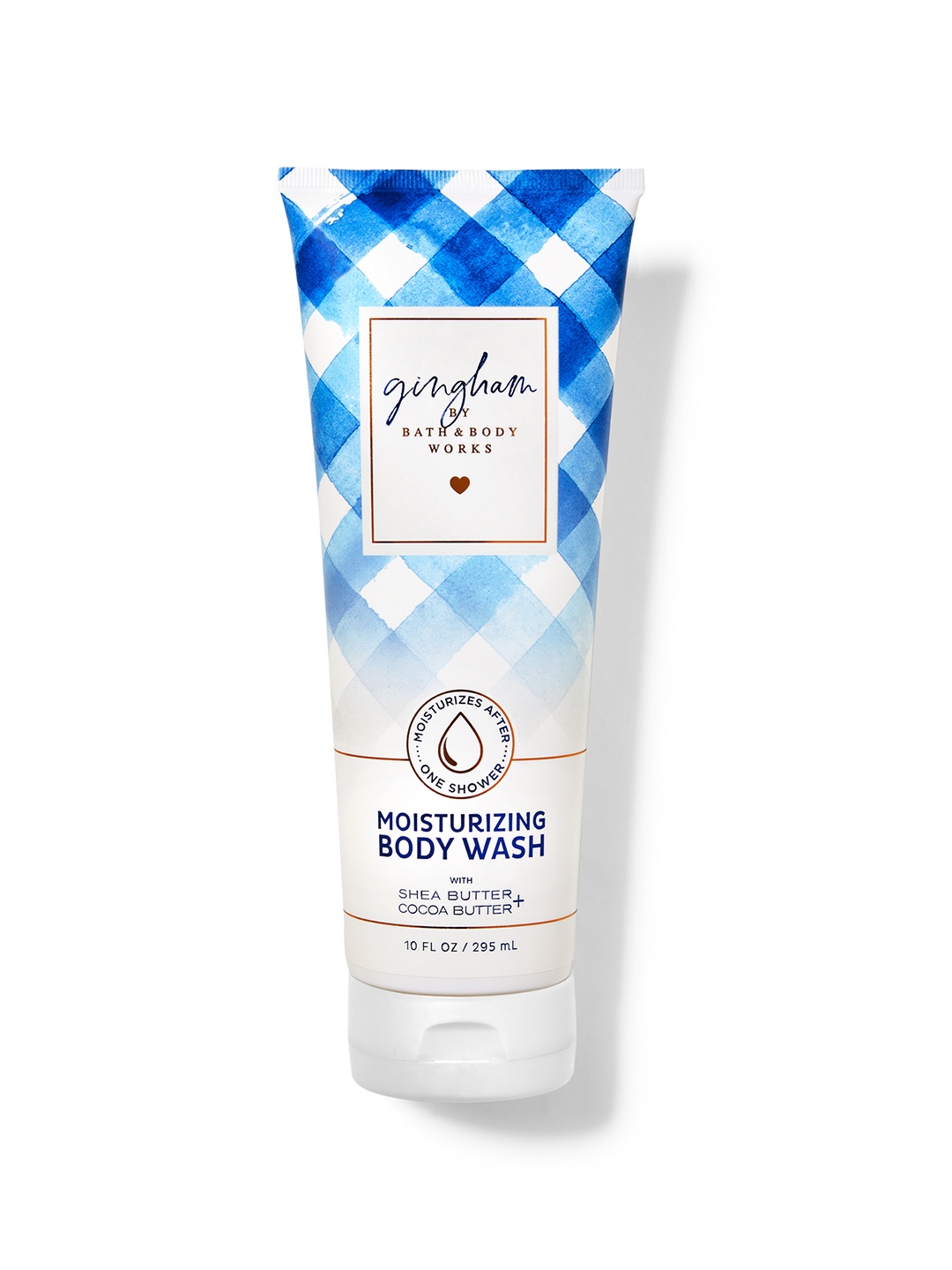 

Bath & Body Works Gingham Moisturizing Body Wash with Shea Butter & Cocoa Butter - 295 ml, Blue