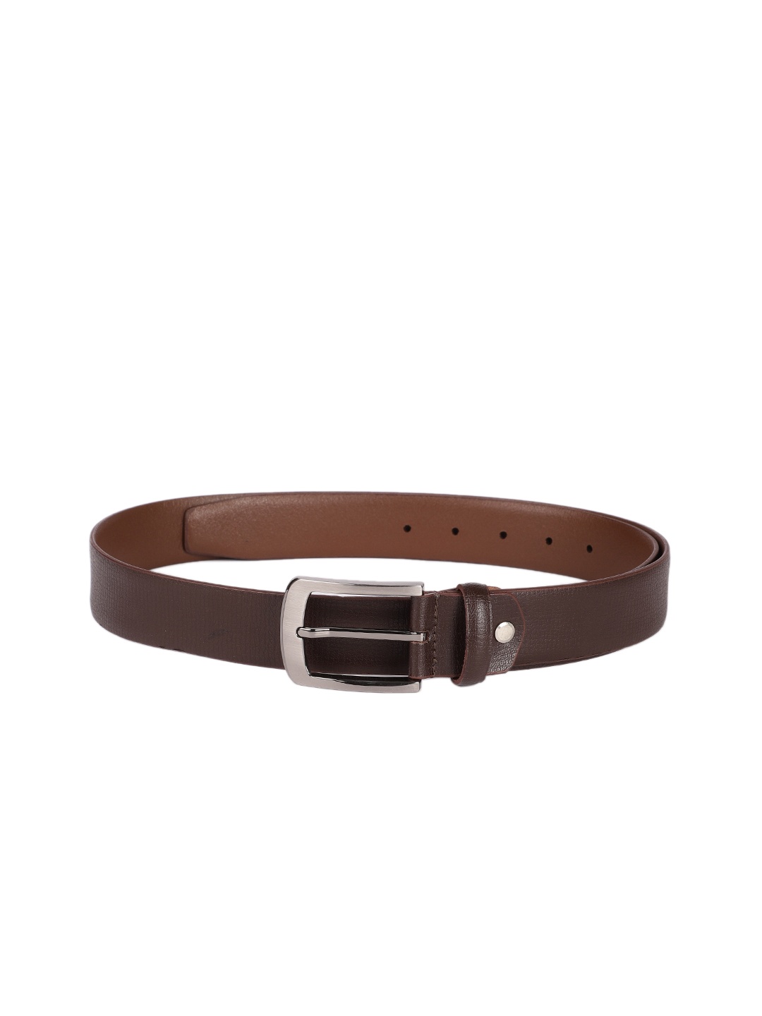 

Park Avenue Men Brown Solid Leather Belt