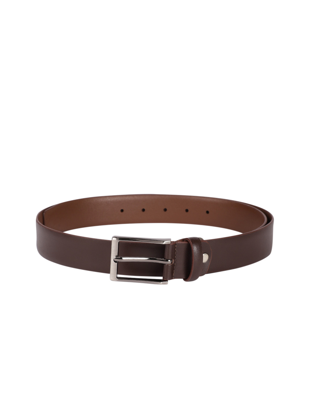 

Park Avenue Men Brown Solid Leather Belt