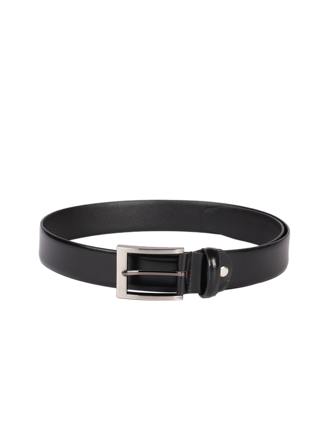 

Park Avenue Men Black Solid Leather Belt