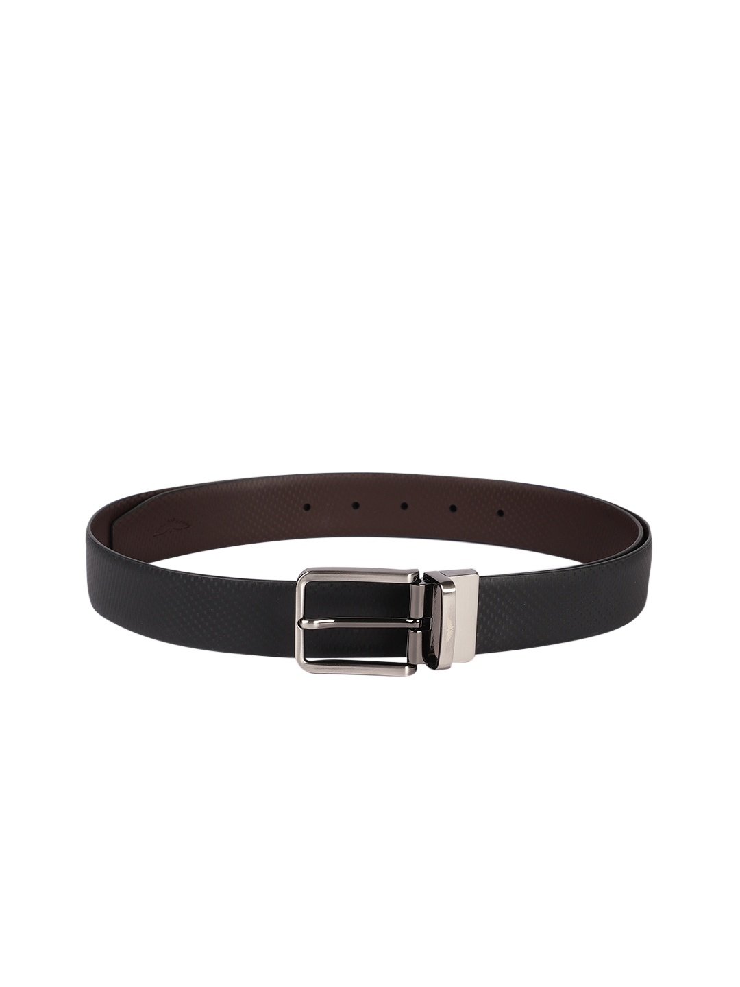 

Park Avenue Men Black & Brown Reversible Textured Leather Belt