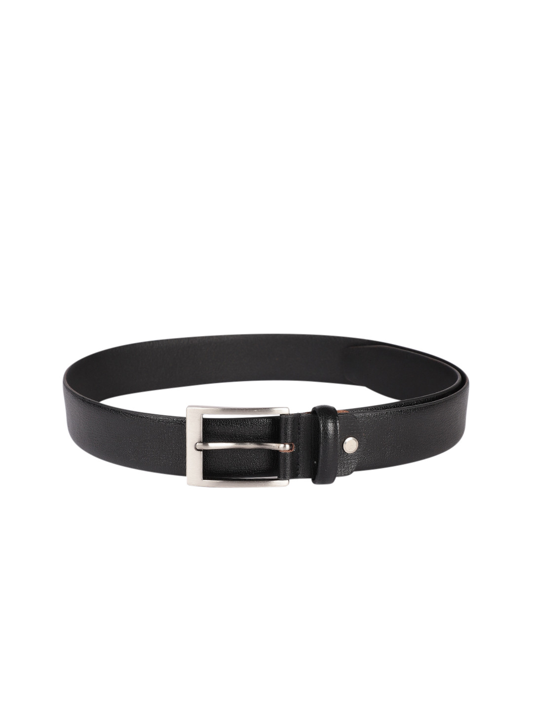 

Park Avenue Men Black Solid Leather Belt