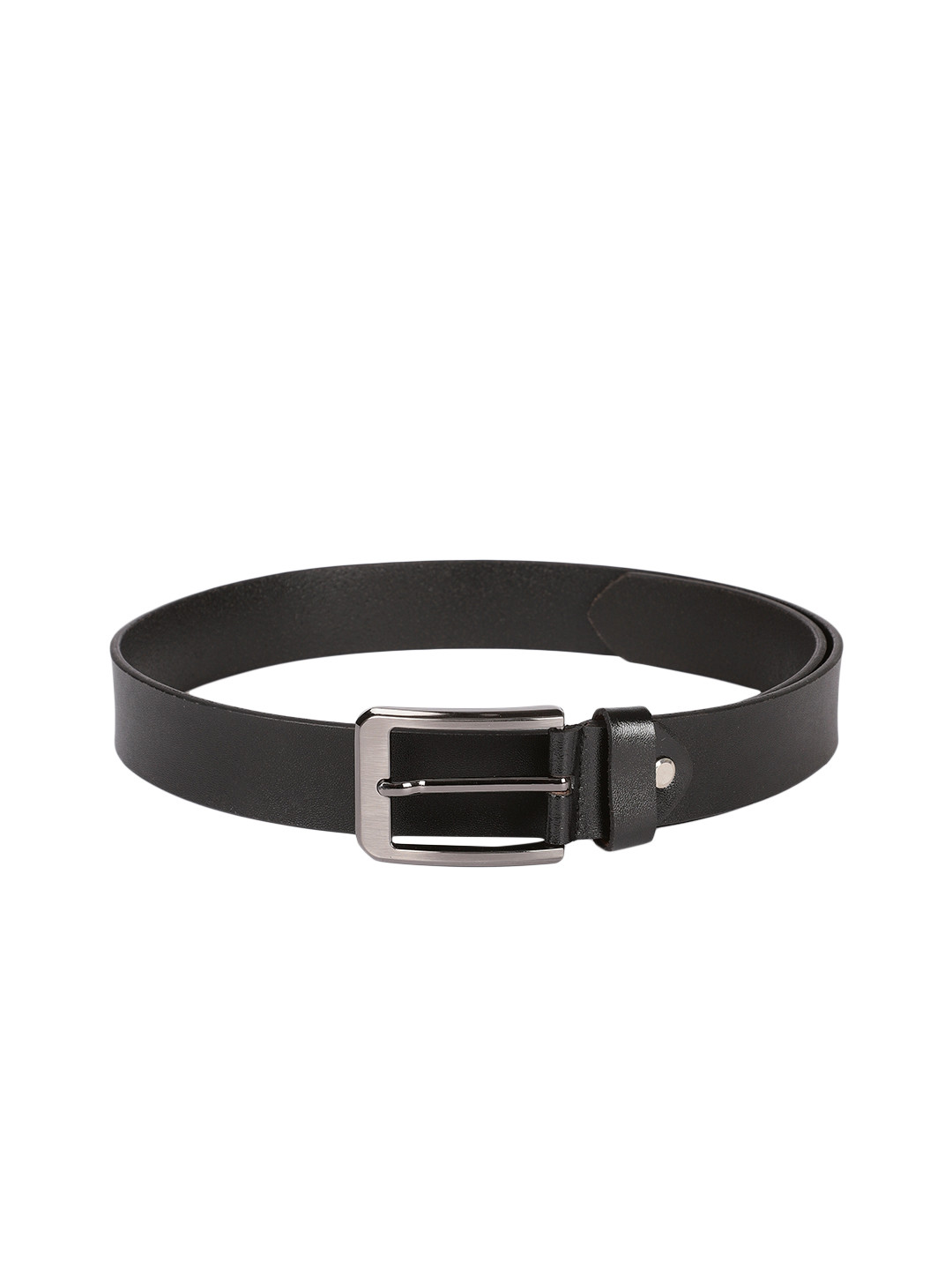

Park Avenue Men Black Solid Leather Belt