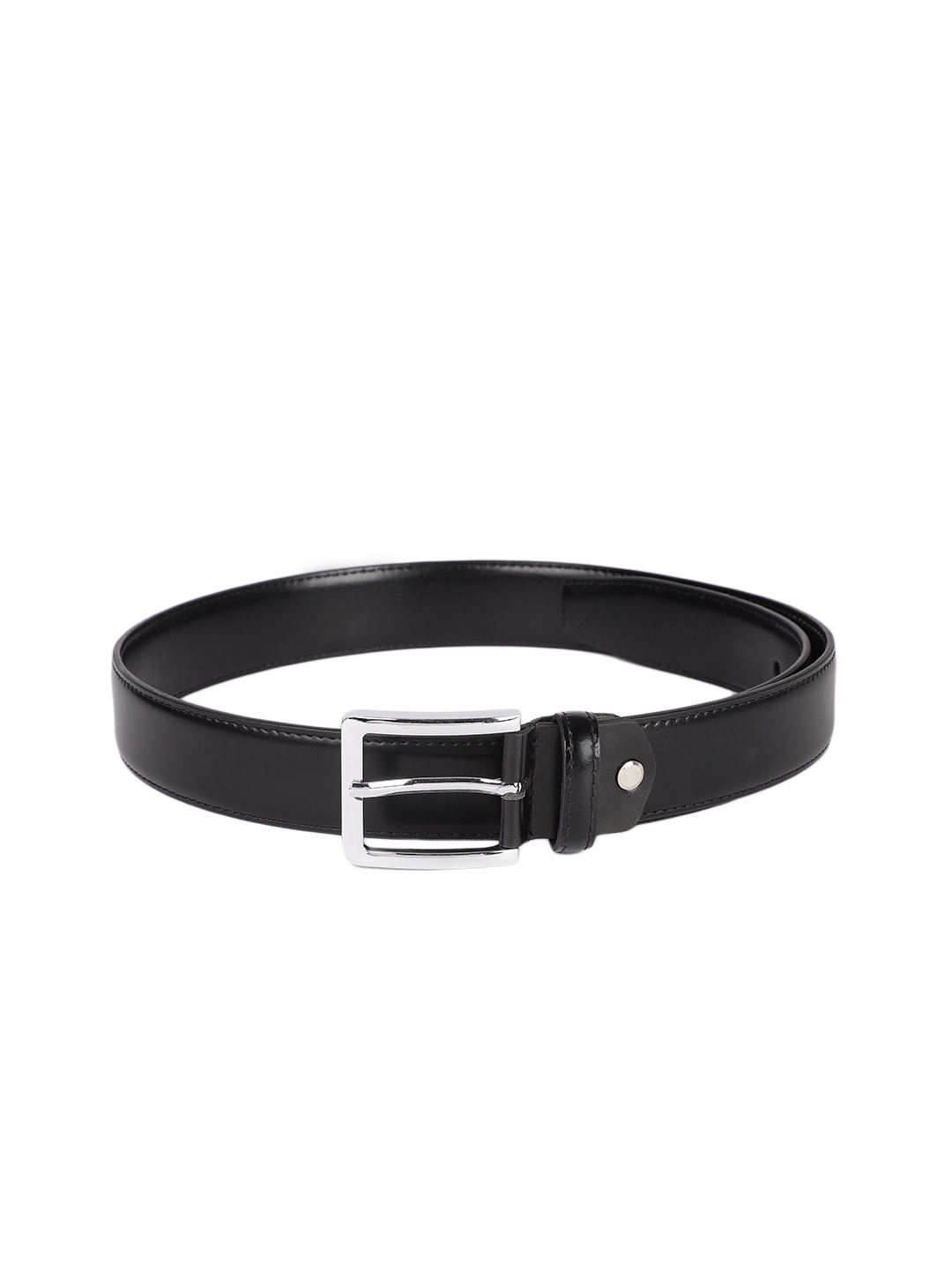 

Park Avenue Men Black Solid Leather Belt