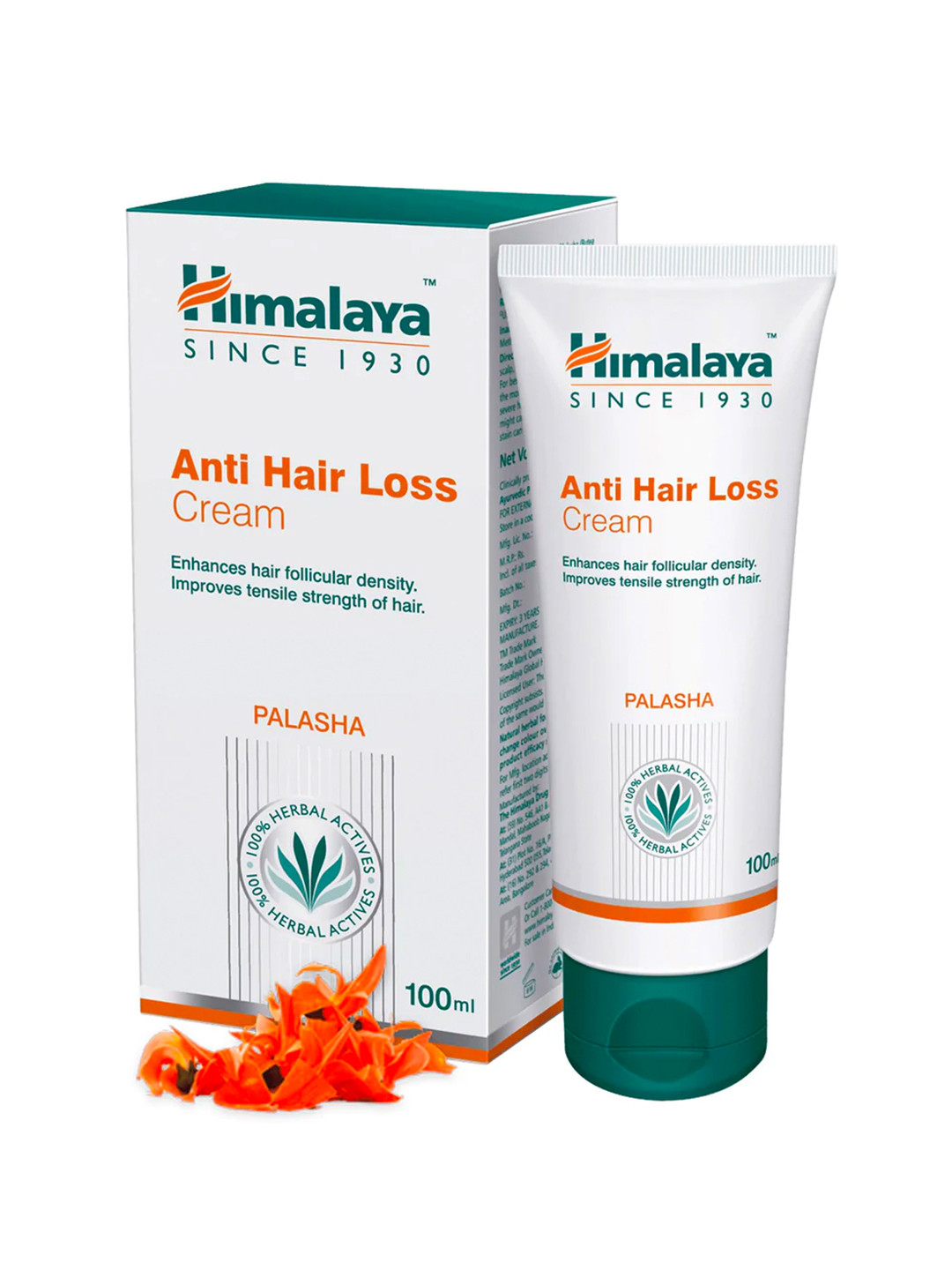 

Himalaya Palasha 100% Herbal Actives Anti Hair Loss Cream For Tensile Strength - 100 ml, White
