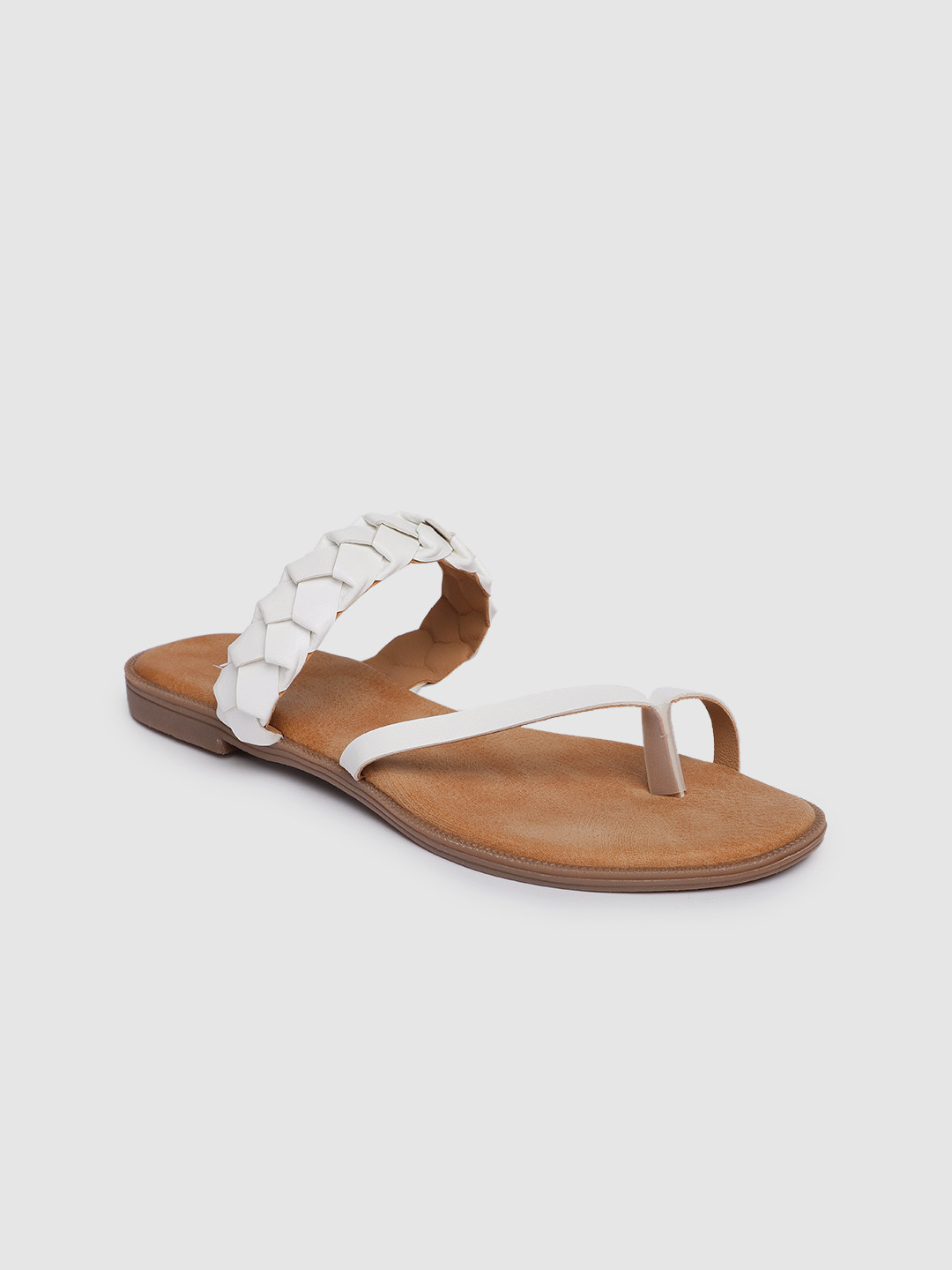 

Inc 5 Women White One Toe Flats