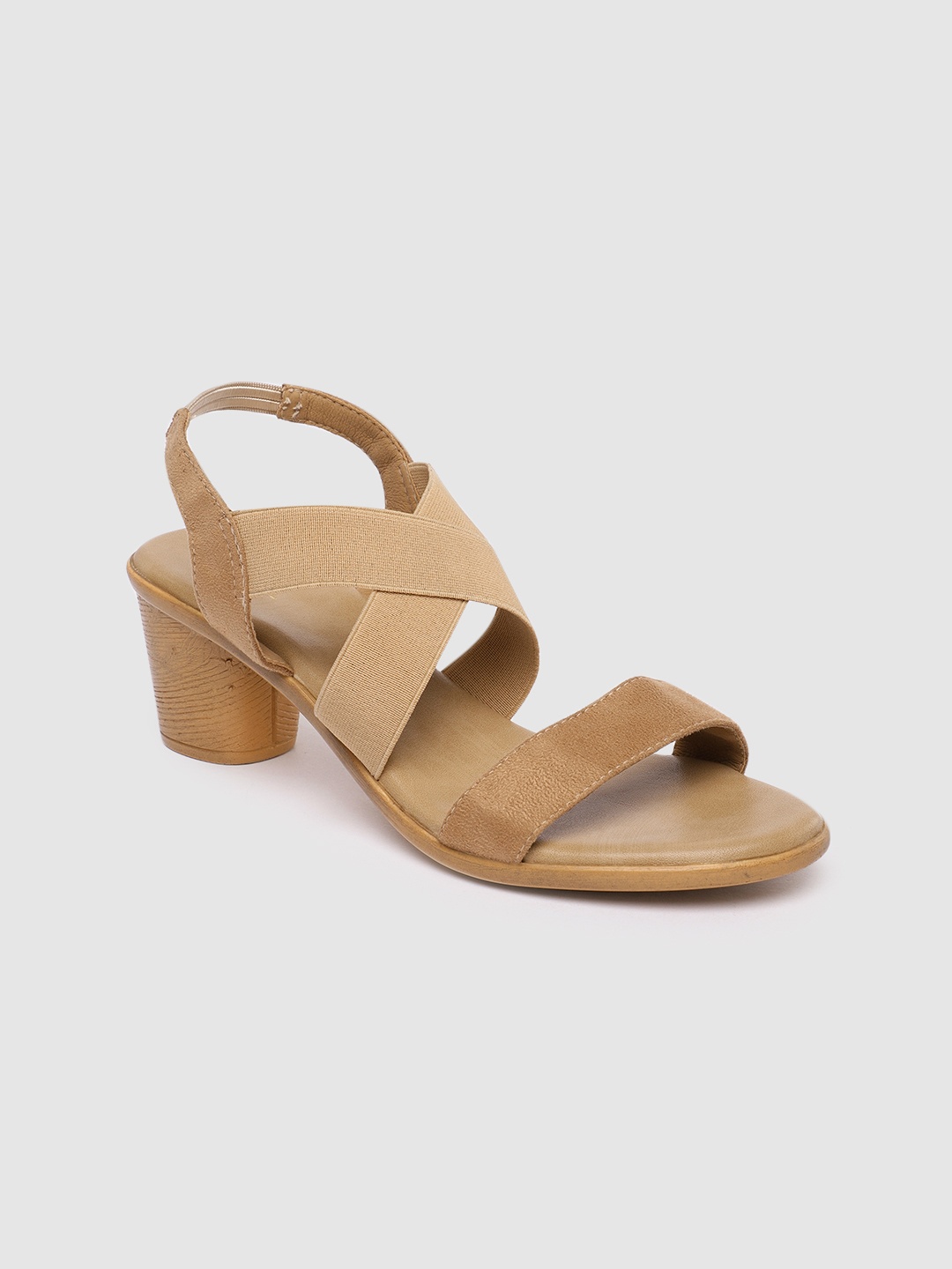 

Inc 5 Women Beige Solid Block Sandals