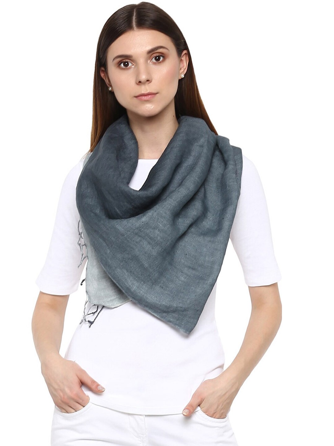 

Rhe-Ana Grey Ombre Linen Ombre Dupatta