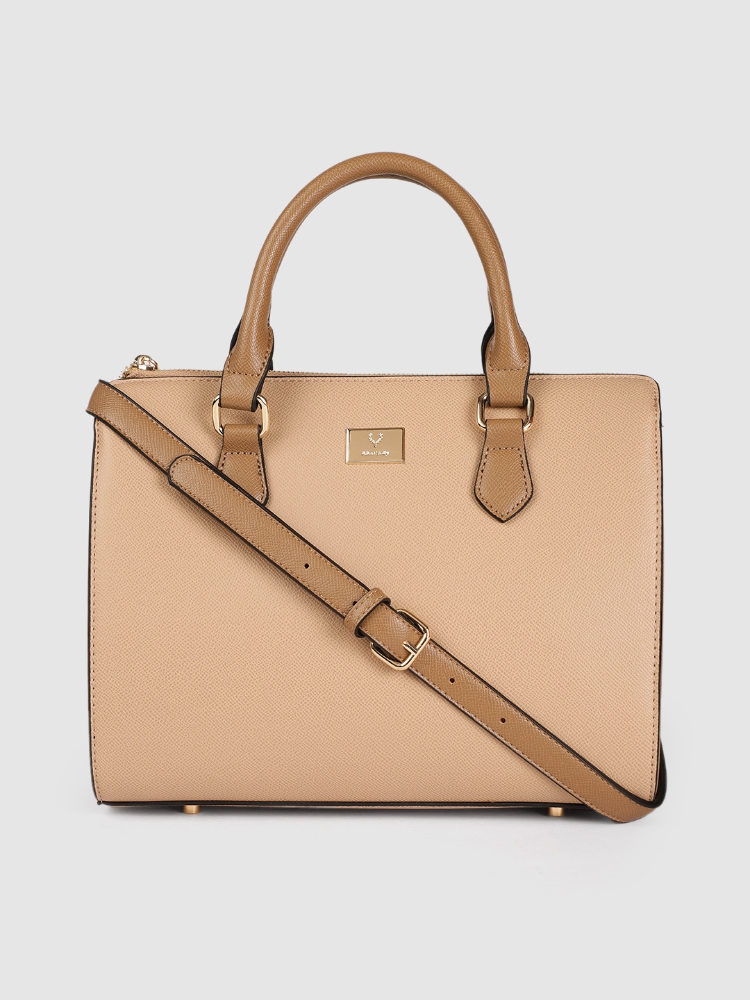 

Allen Solly Women Beige Structured Handheld Bag